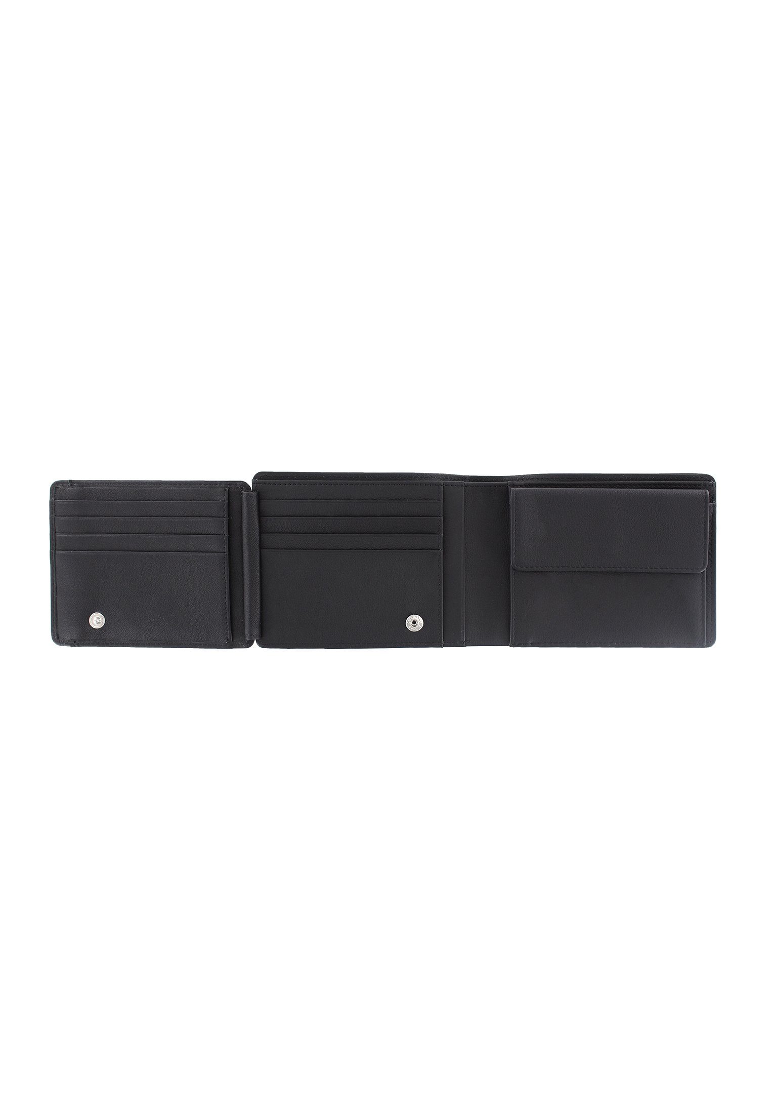 Braun Büffel 2.0 Geldbörse Kartensammler 12CS für Rindleder schwarz, aus Geldbörse ARIZONA hochwertigem