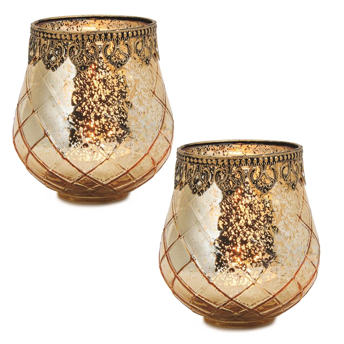 matches21 HOME & HOBBY Kerzenhalter Vintage Kerzengläser Set Outdoor Windli günstig online kaufen