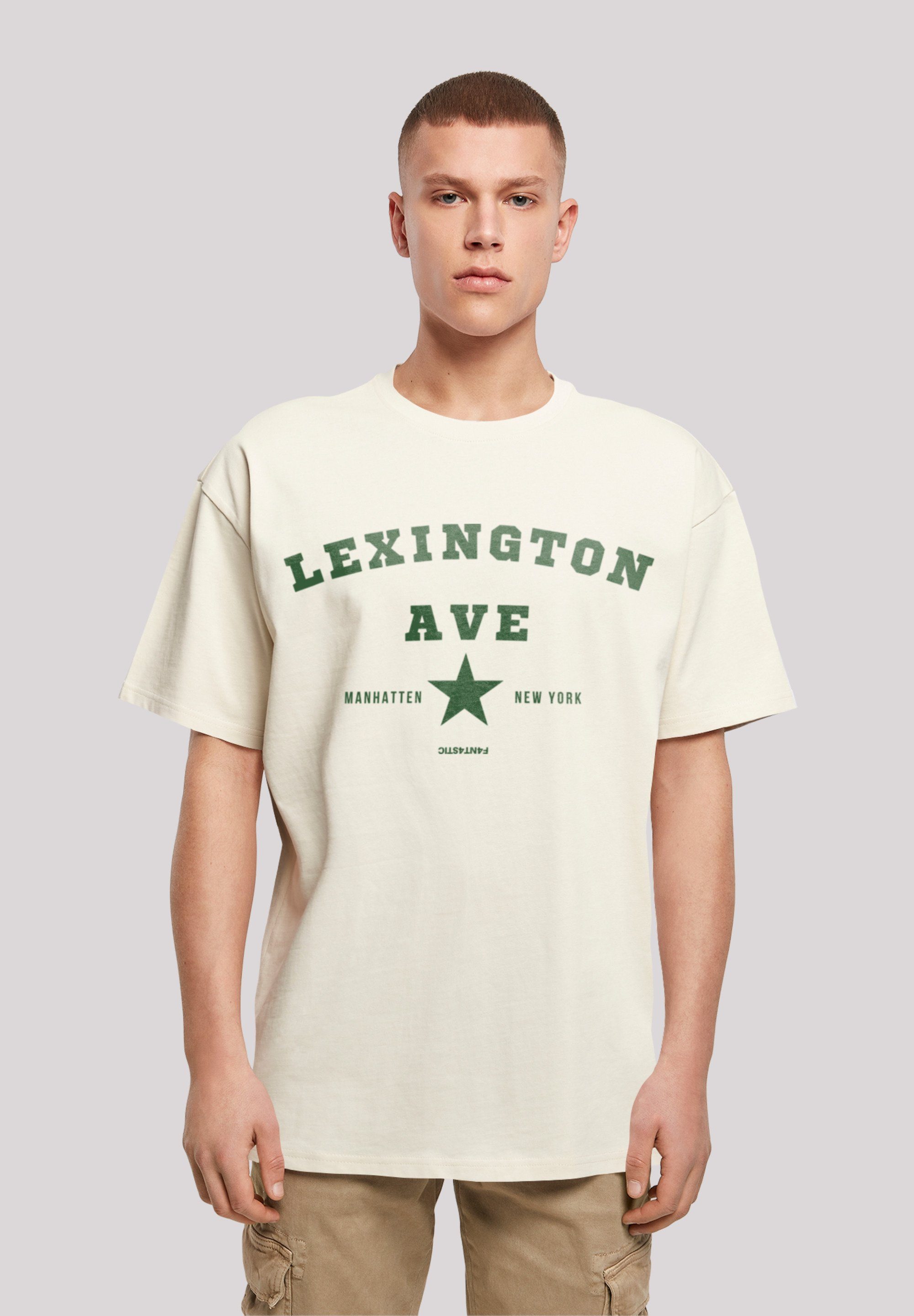 sand TEE OVERSIZE Lexington T-Shirt Ave Print F4NT4STIC