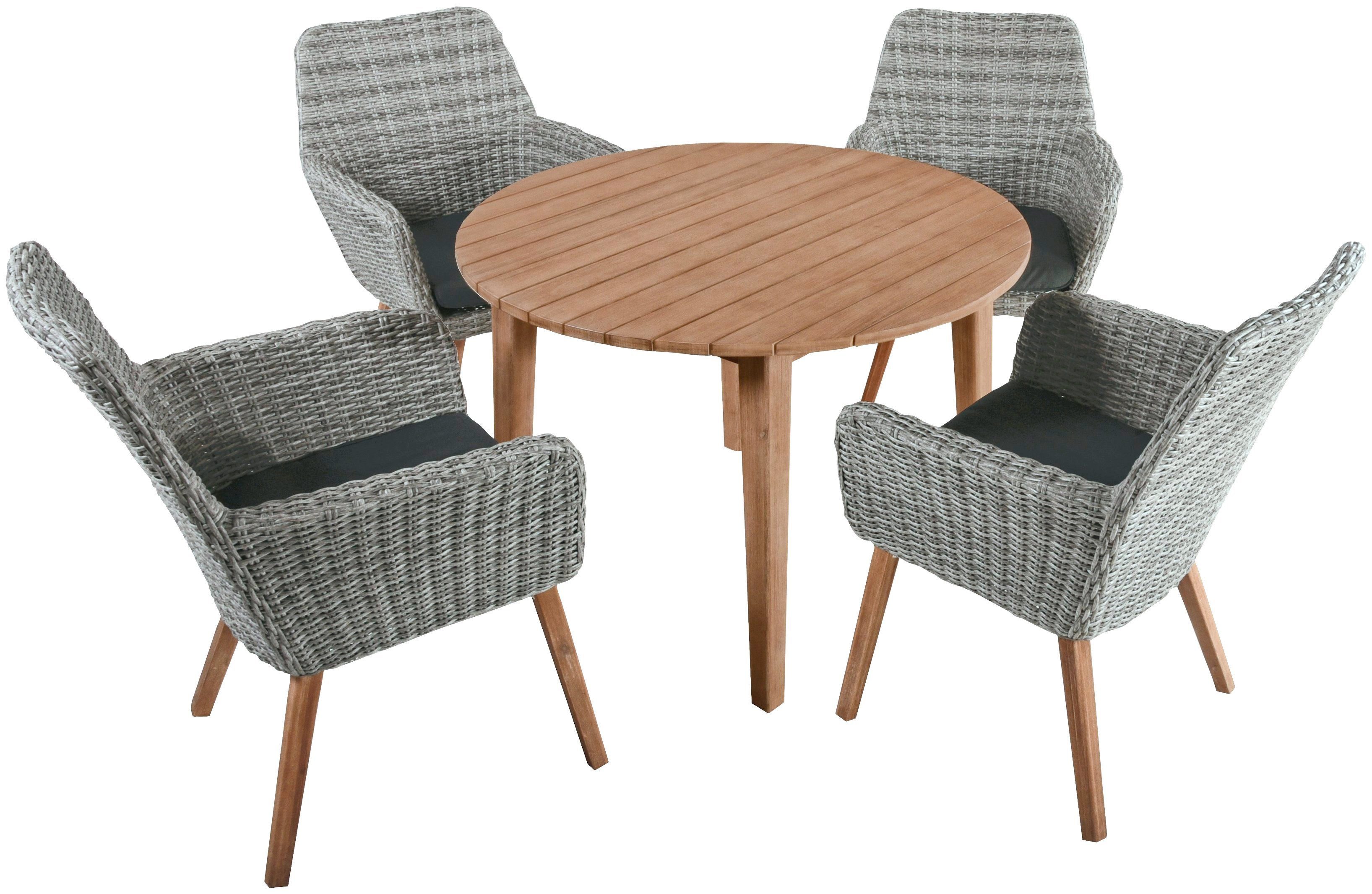 Garden Pleasure Garten-Essgruppe RAPALLO/ARVADA, (9-tlg), robustes Tischdesign