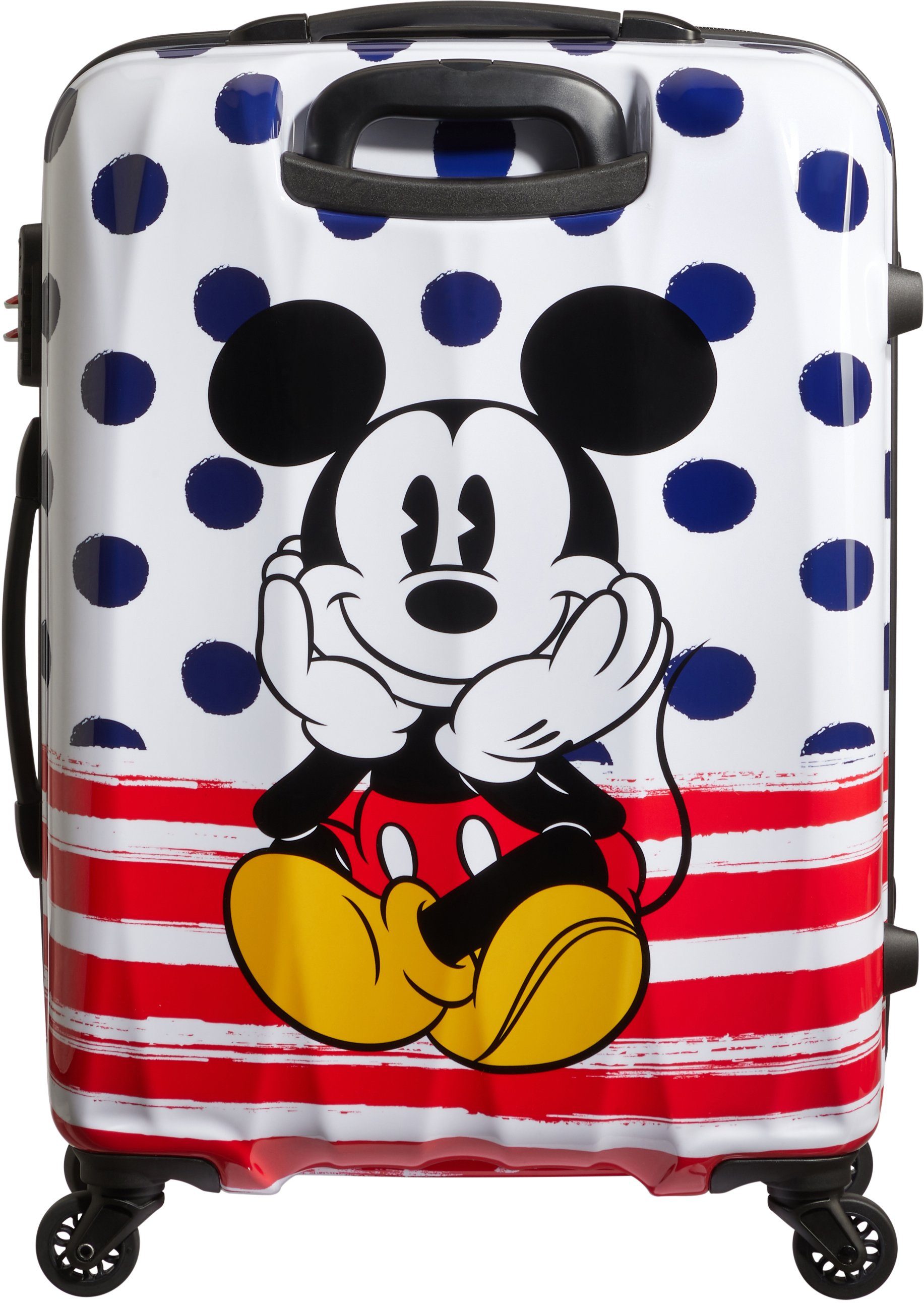 4 cm, 65 Rollen Blue American Tourister® Dots, Mickey Legends, Hartschalen-Trolley Disney mickey-blue-dots