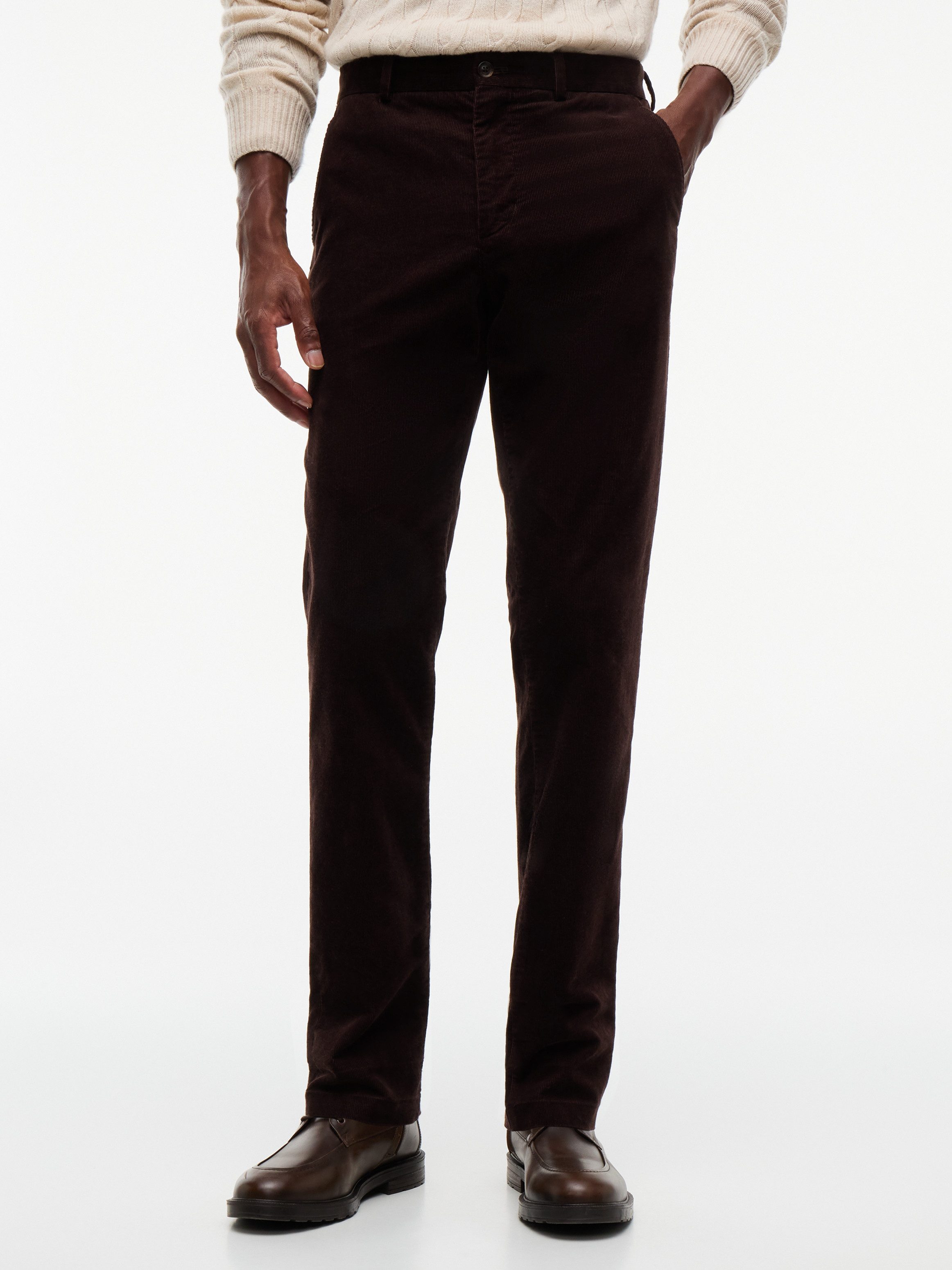 Tommy Hilfiger Chinohose DENTON FINE CORDUROY Slim Straight Leg Fit