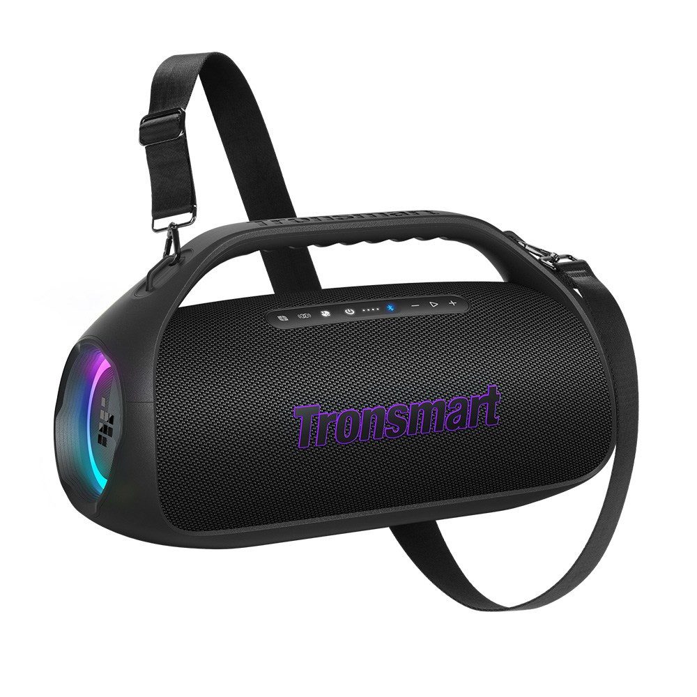 Tronsmart Bang 2 Tronsmart Bang Tragbarer Party-Lautsprecher 2.1 (90 W, 90W kabellos mit lPX6 Wasserdicht, 26h Akku, Kraftvoller Bass)