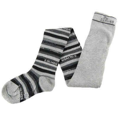 s.Oliver Strickstrumpfhose s.Oliver Socks (Set 1 St. 1 Paar) 1er Pack Kinder Mädchen Jungen Strumpfhosen Baumwolle Blockstreifen