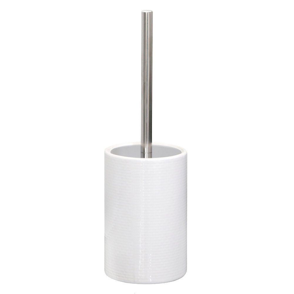 Grafelstein Badaccessoires-Sets Toilettenbürste MERET weiß Toilettenbürstenhalter modern Ziegelwand Mauer modern