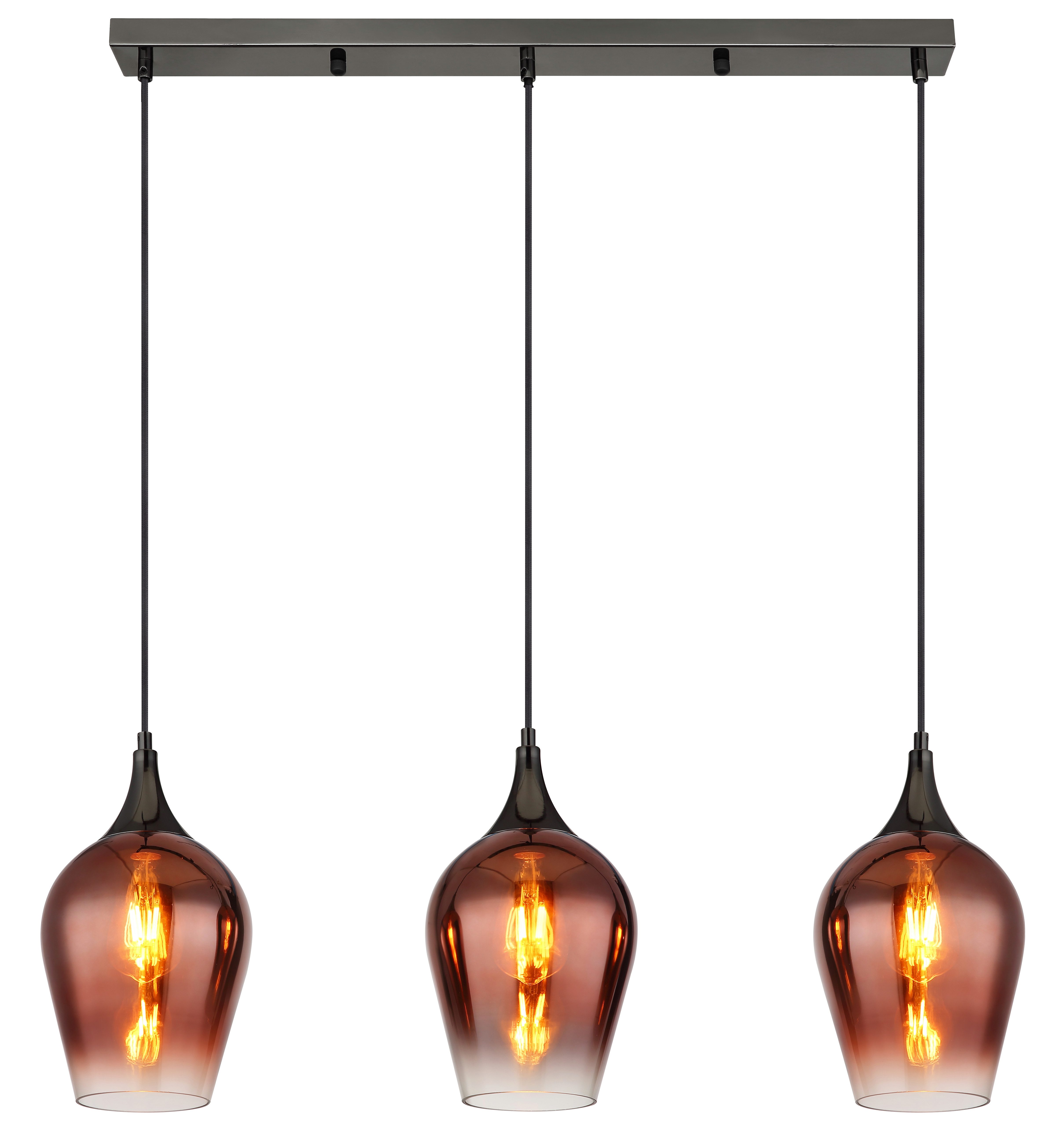 GLOBO LIGHTING Hängeleuchte LAVUS, ohne Leuchtmittel, Hängelampe/Pendelleuchte/Höhe kürzbar/Wohnzimmer/Esszimmer
