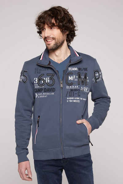 CAMP DAVID Hoodie mit Label-Applikationen