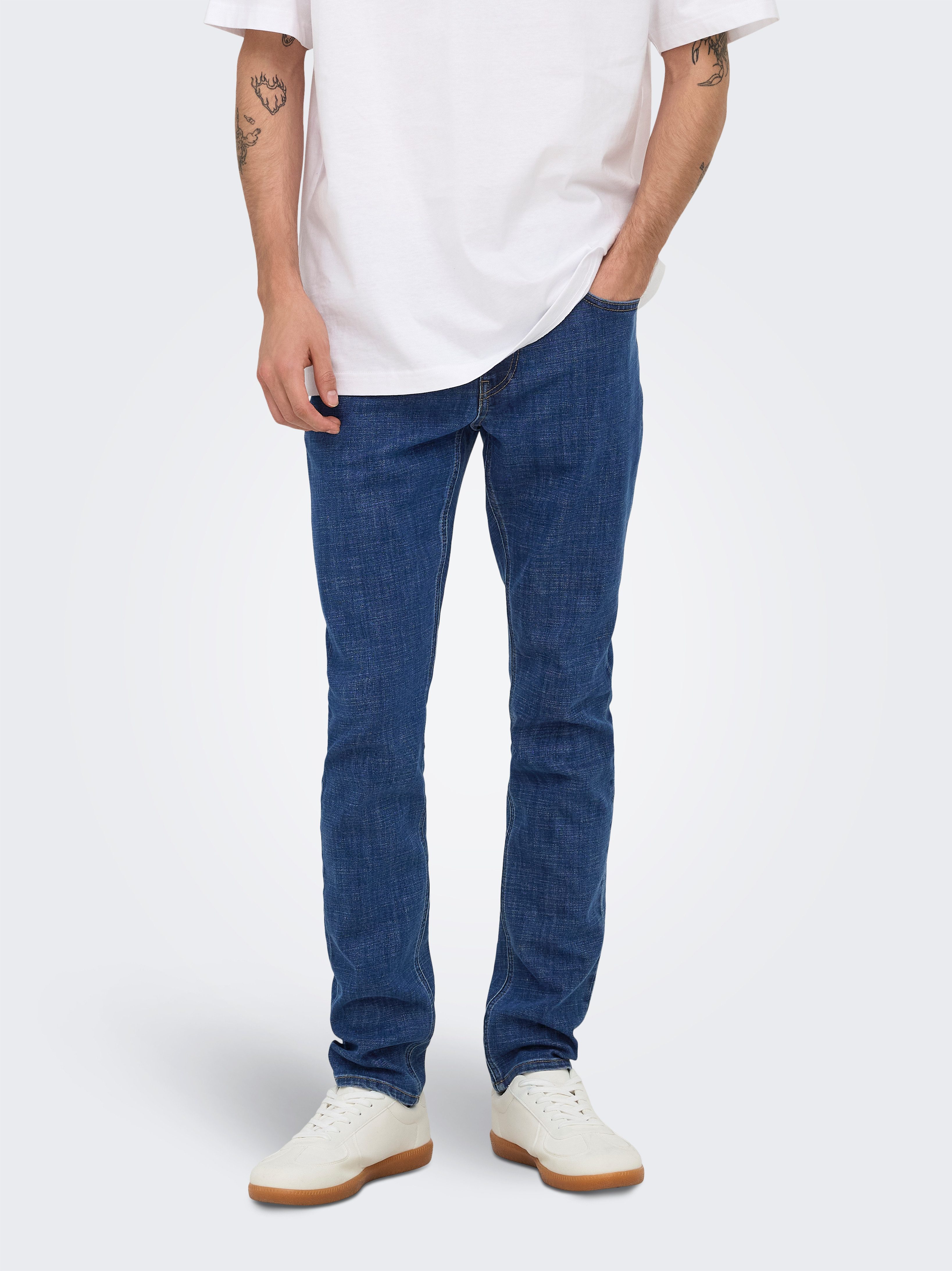ONLY & SONS Slim-fit-Jeans ONSLOOM SLIM PIM DNM CIFF Baumwollmischung, slim fit