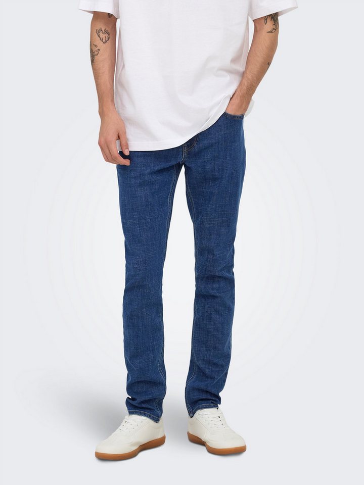 ONLY & SONS Slim-fit-Jeans ONSLOOM SLIM PIM DNM CIFF Baumwollmischung, slim fit