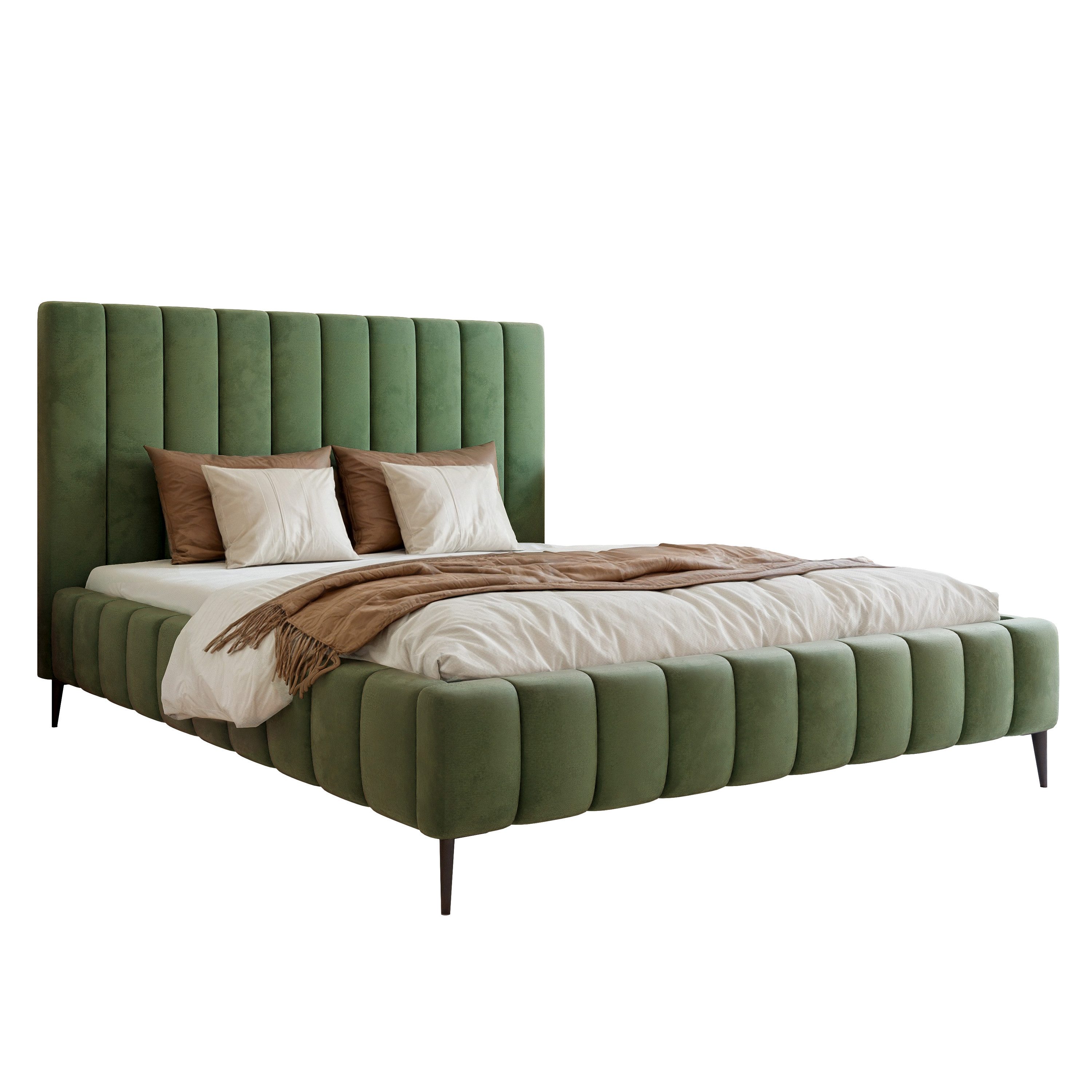 Goldstoff Polsterbett Luxuriöses Bett mit hohem günstig online kaufen