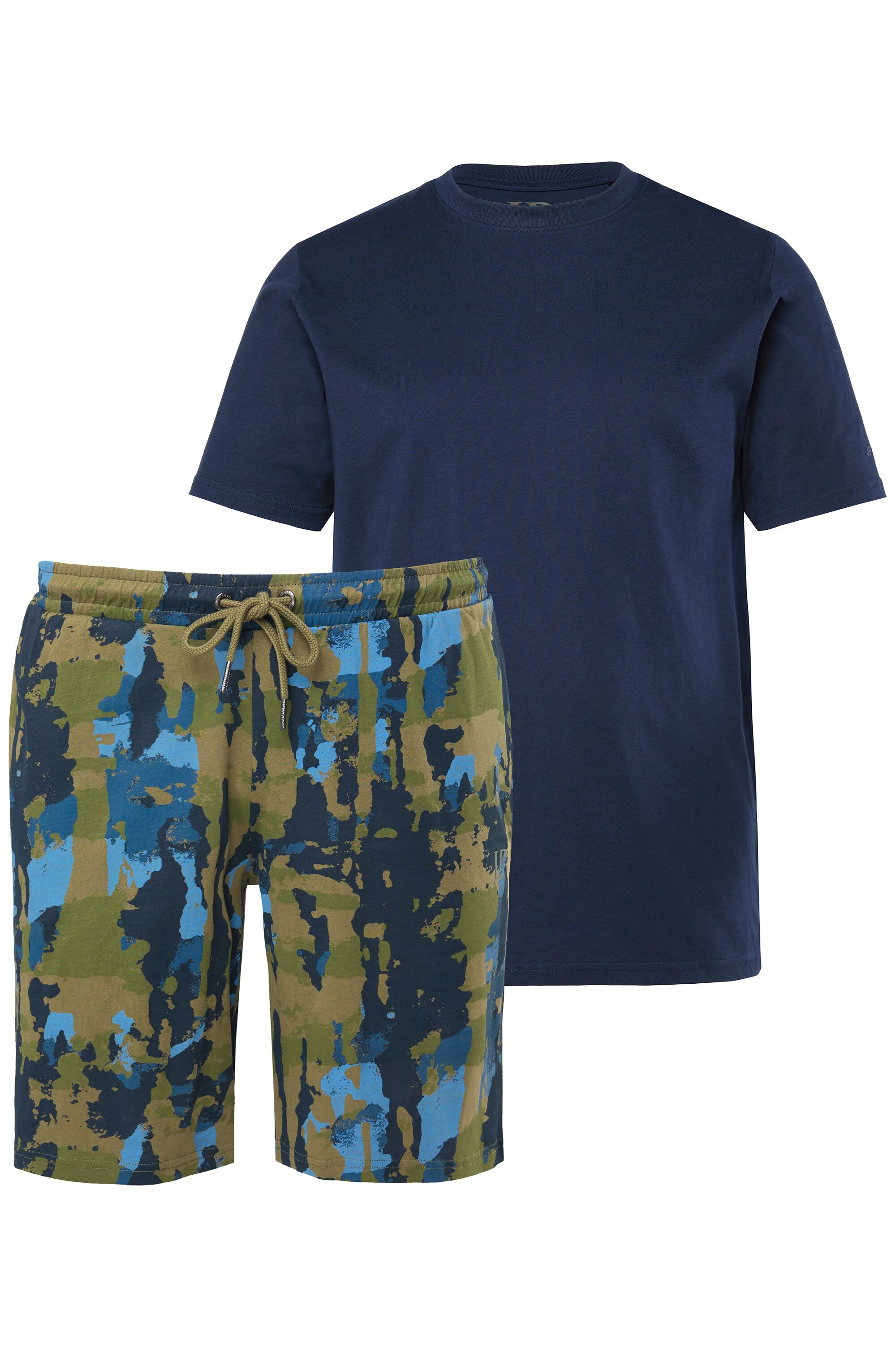JP1880 Schlafanzug Schlafanzug Homewear T-Shirt gemusterte Hose günstig online kaufen