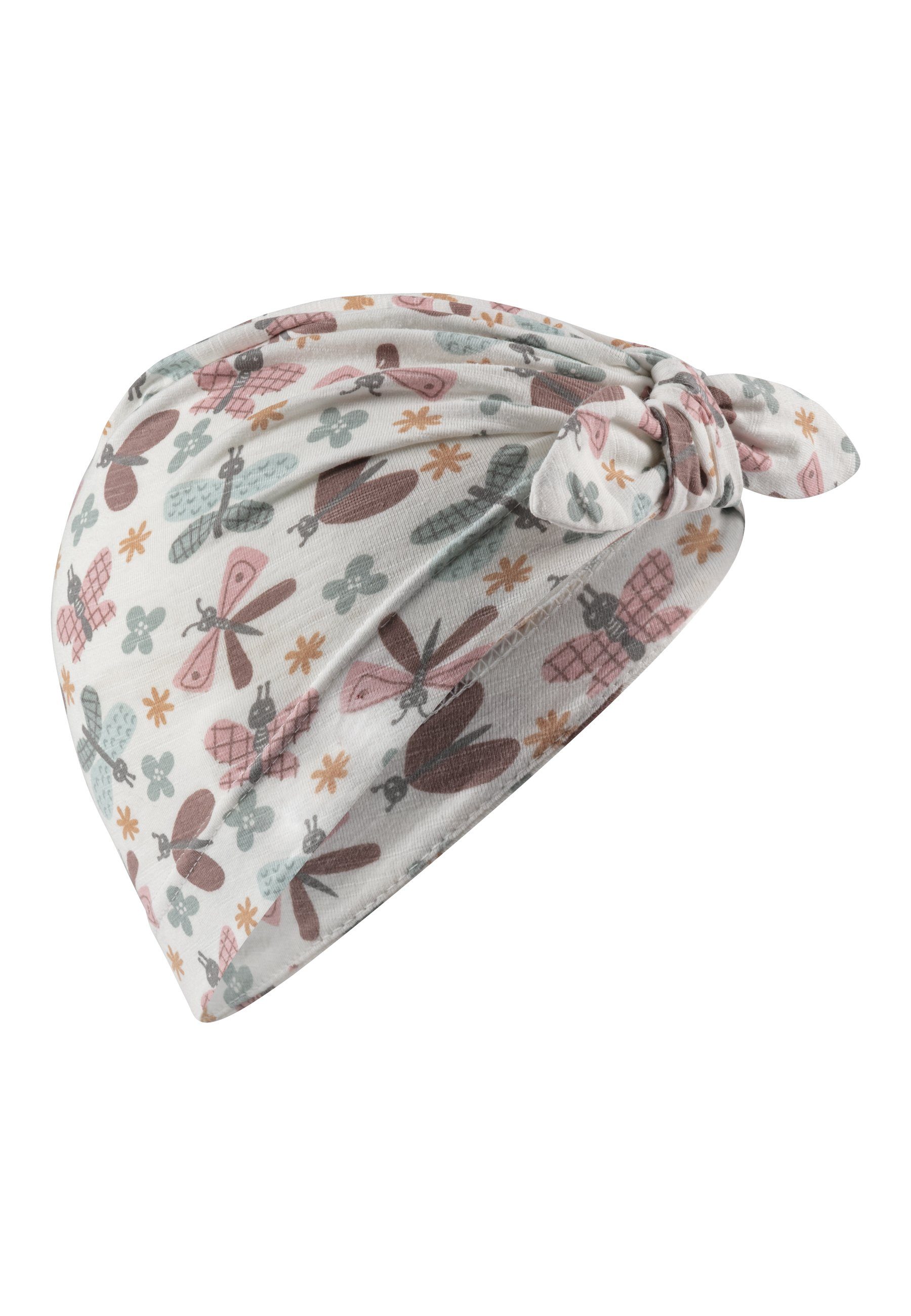 Sterntaler® Schirmmütze Knotenmütze Schmetterlinge (1-St)