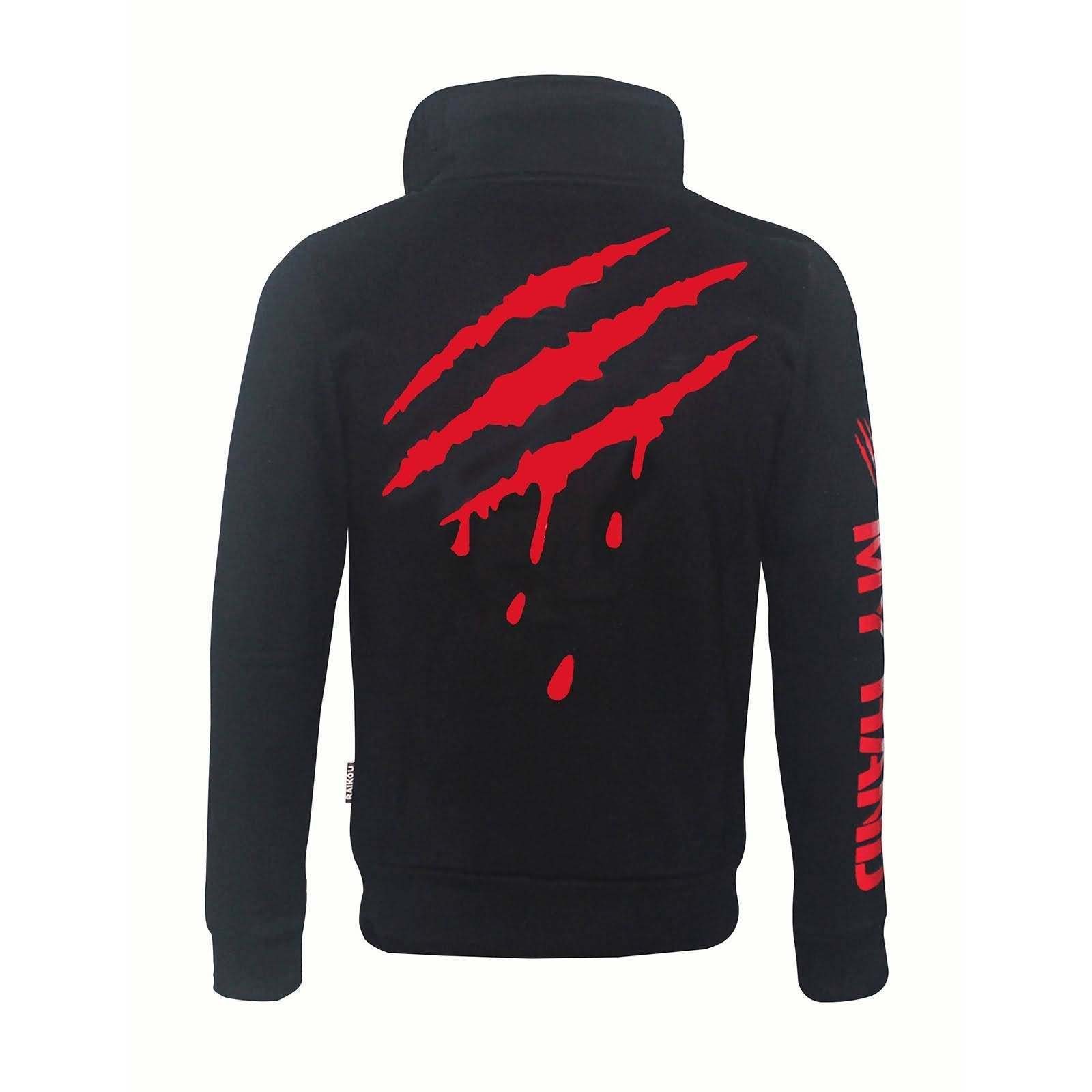 M-Diamant Hoodie Pullover Winterjacke Sweatjacke mit Schalkragen Rückenprint Unisex Großer Rückenprint mit Schriftzug auf dem Ärmel