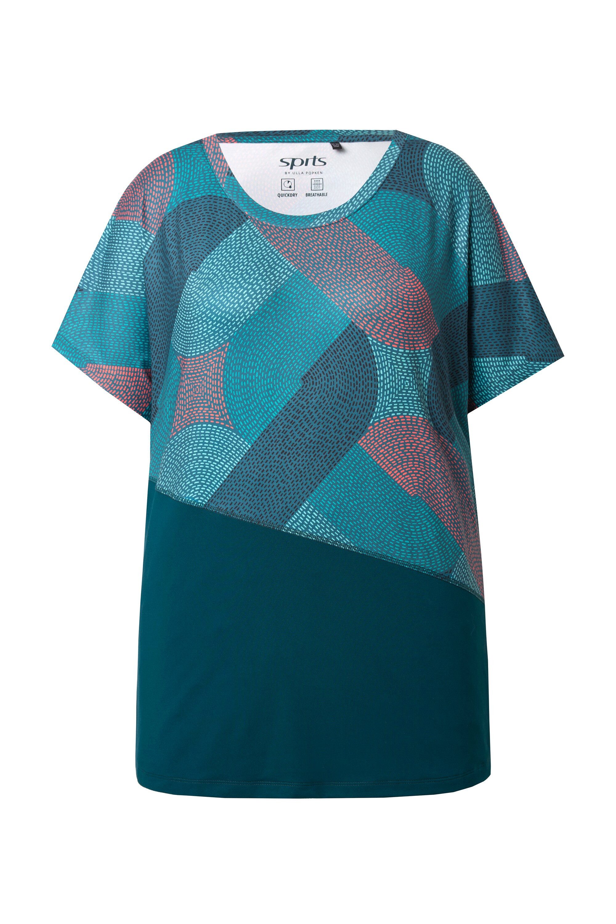 Ulla Popken T-Shirt Funktionsshirt oversized Halbarm günstig online kaufen