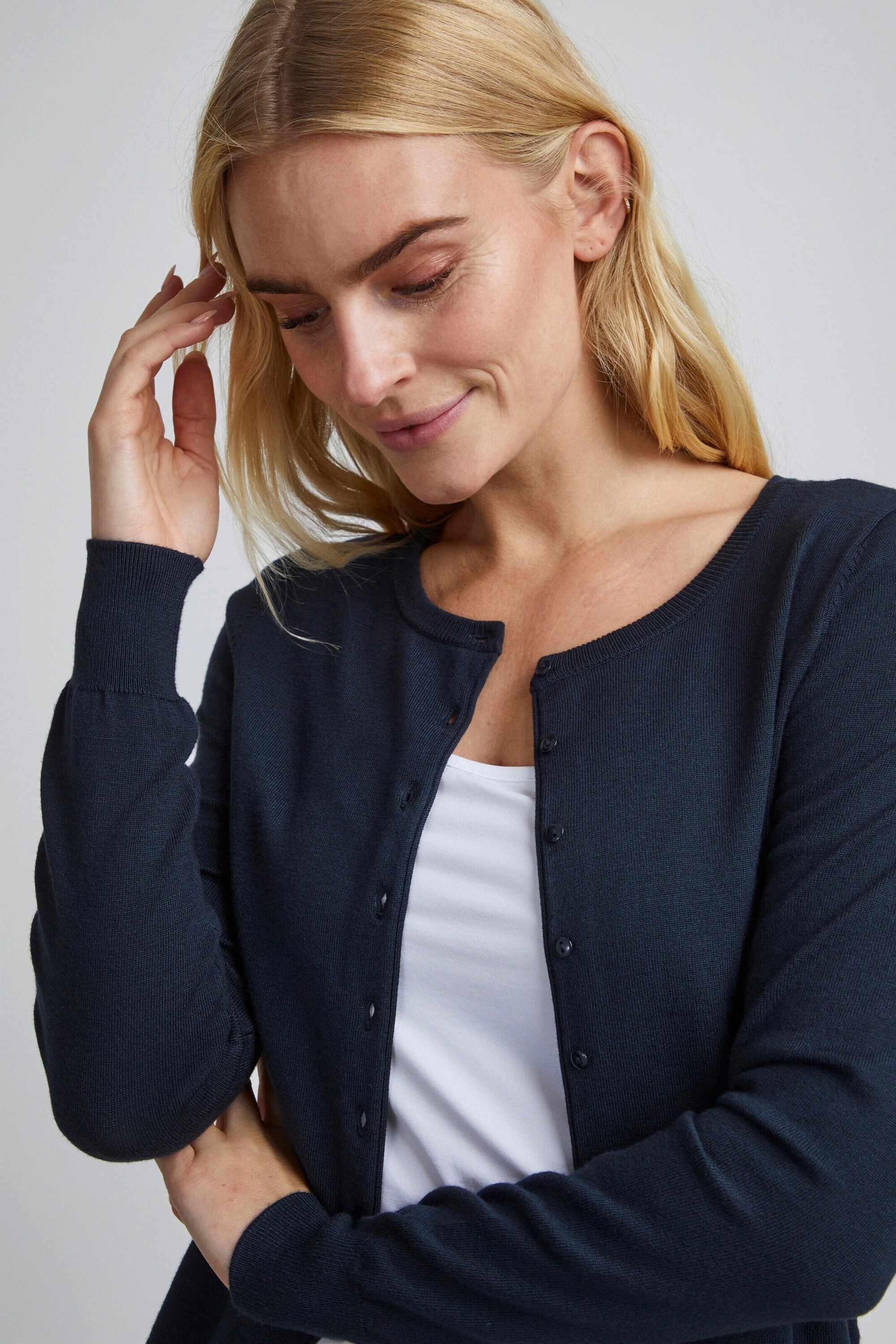 fransa Strickjacke (1-tlg) Plain/ohne Details