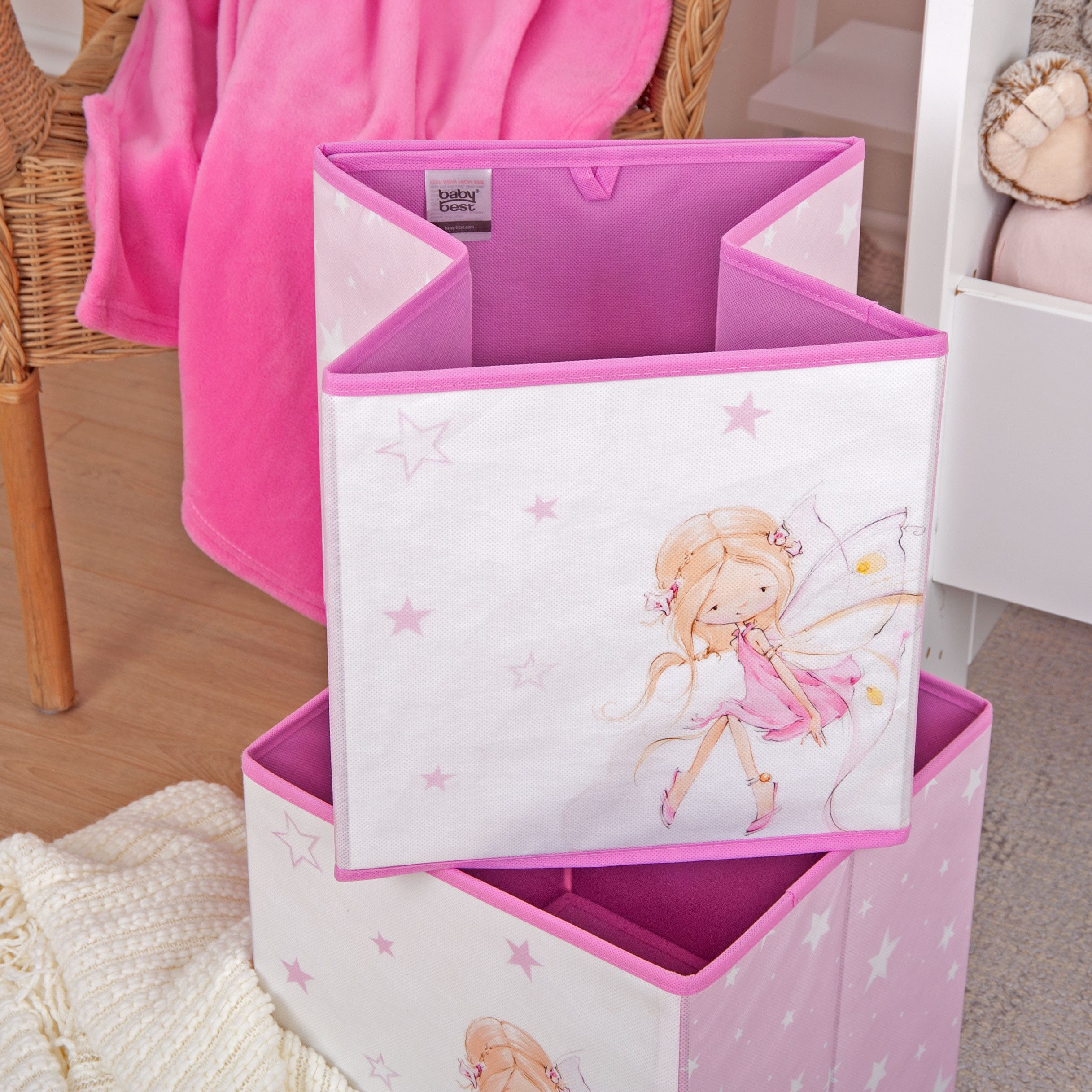 Baby Best Aufbewahrungsbox ‘Little Fairy’ – 30x30x30 cm, faltbar