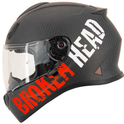 Broken Head Motorradhelm »BeProud Carbon Rot«, LIMITED EDITION