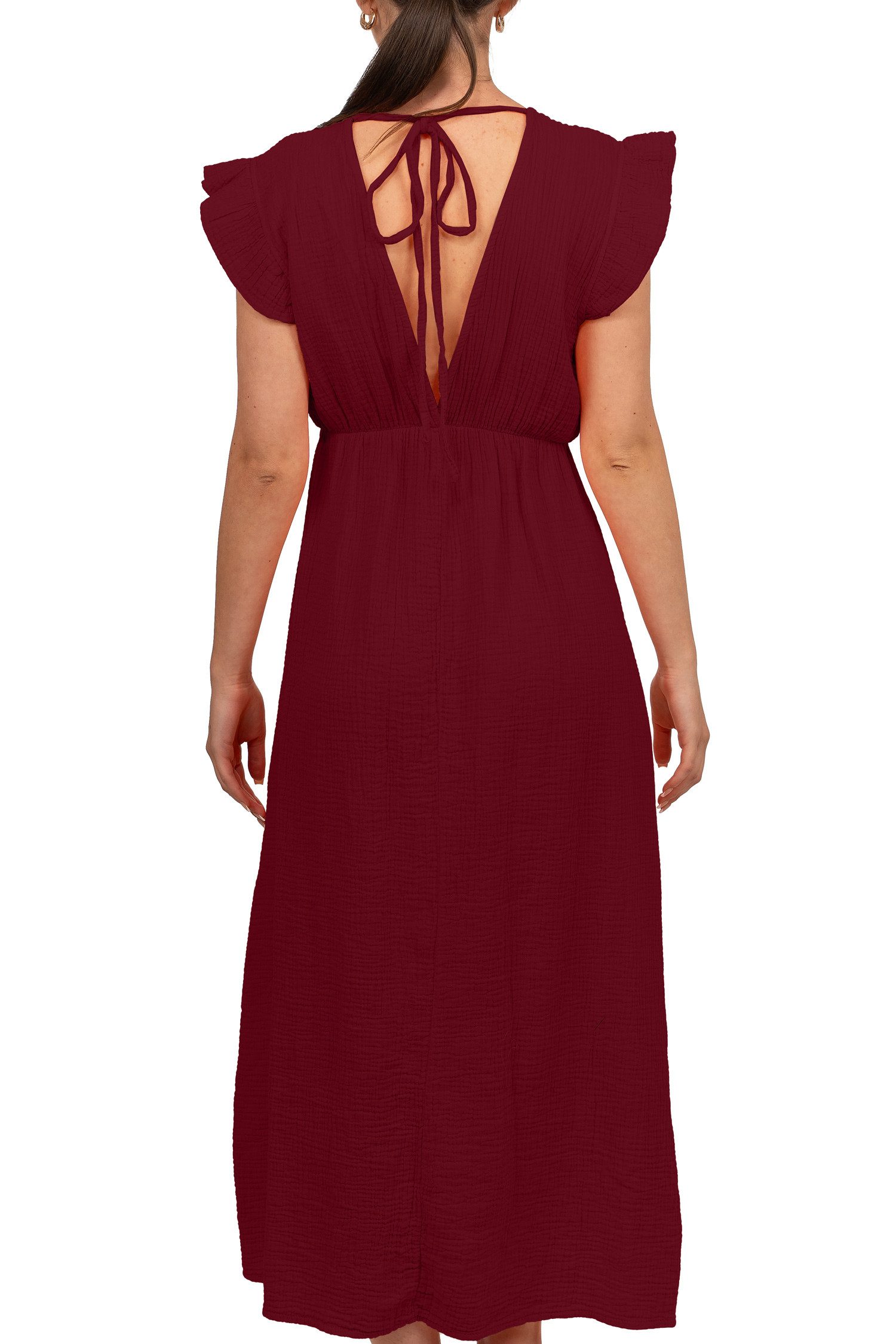 Reichstadt Sommerkleid Reichstadt Damen Musselin Sommerkleid 25RSW076 Tiefe günstig online kaufen