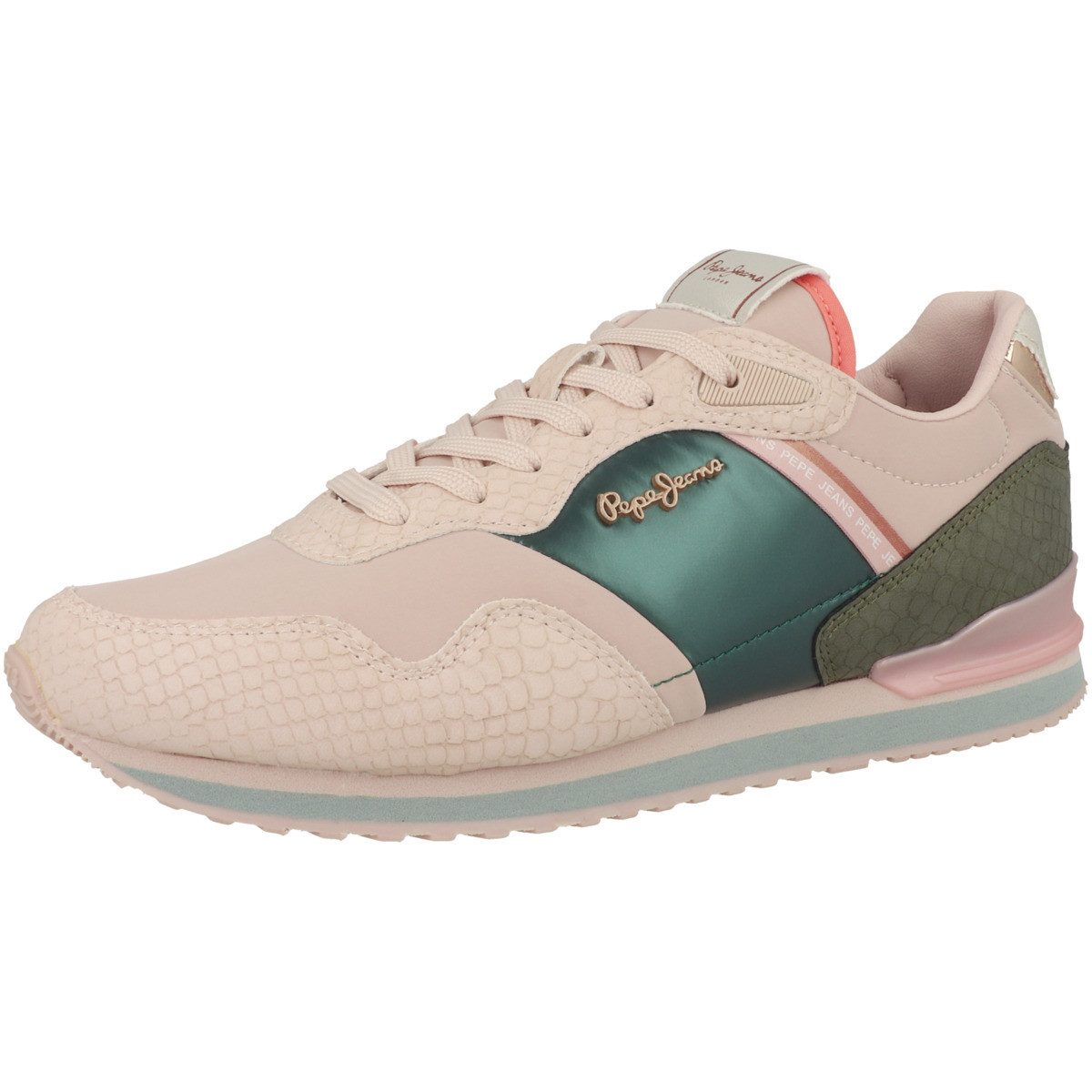 Pepe Jeans London Mix Damen Sneaker Turnschuhe, Sportschuhe, Freizeitschuhe, Halbschuhe, Schnürschuhe