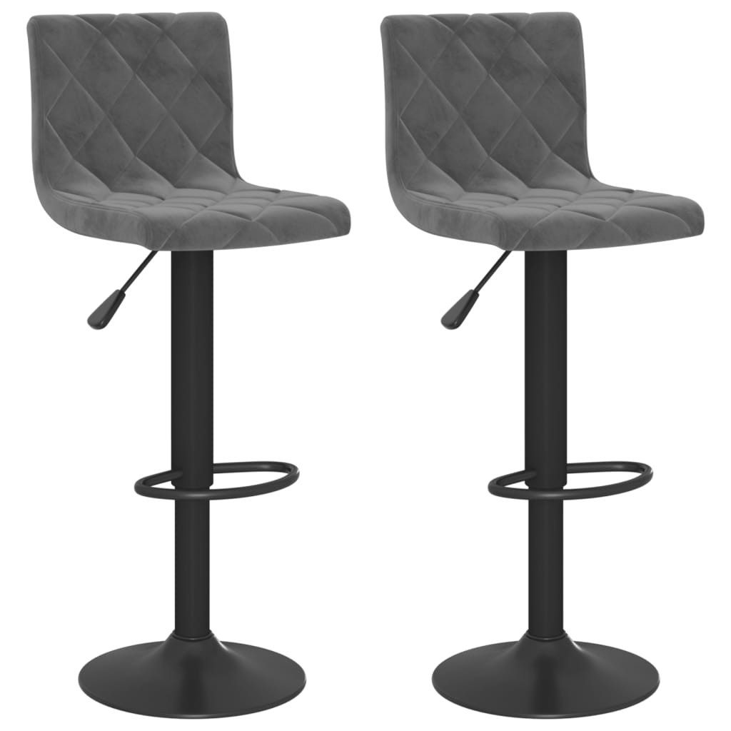 vidaXL Barhocker Barhocker 2 Stk. Dunkelgrau günstig online kaufen