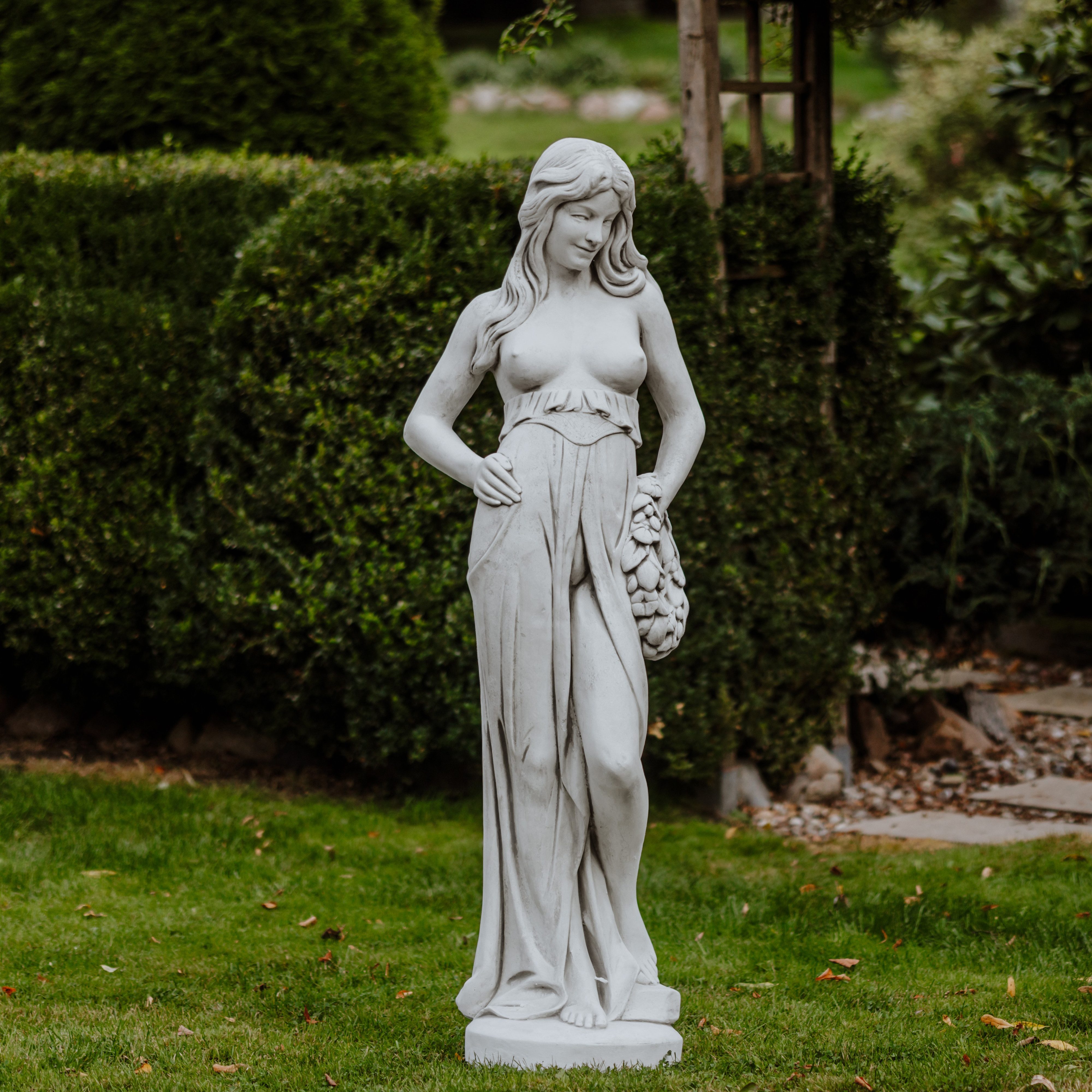 gartendekoparadies.de Gartenfigur Statue Einer erotischen Frau, H. 150 cm, 135 kg, Frostsicher