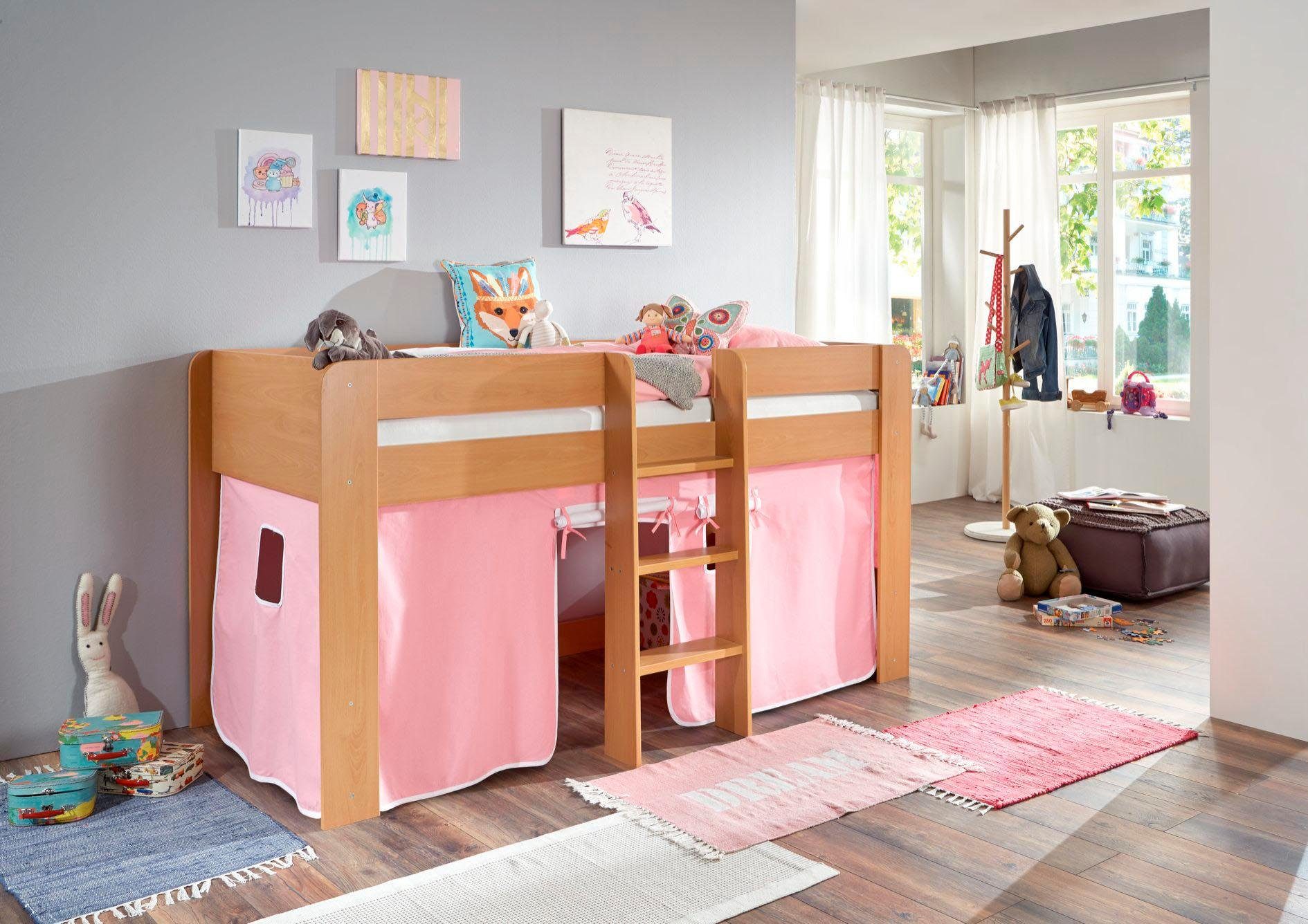 Buche Dekor natur rosa/weiß