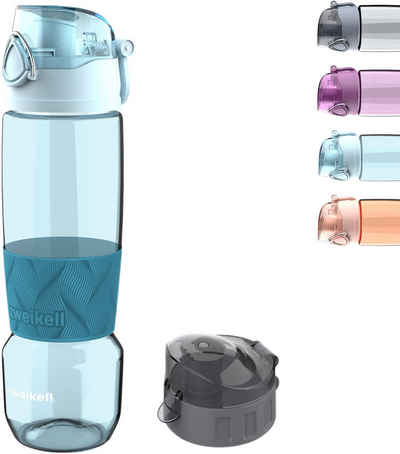 zweikell Trinkflasche Tritan-Wasserflasche, Kunststoff, BPA-frei, unzerbrechliches 650 ml