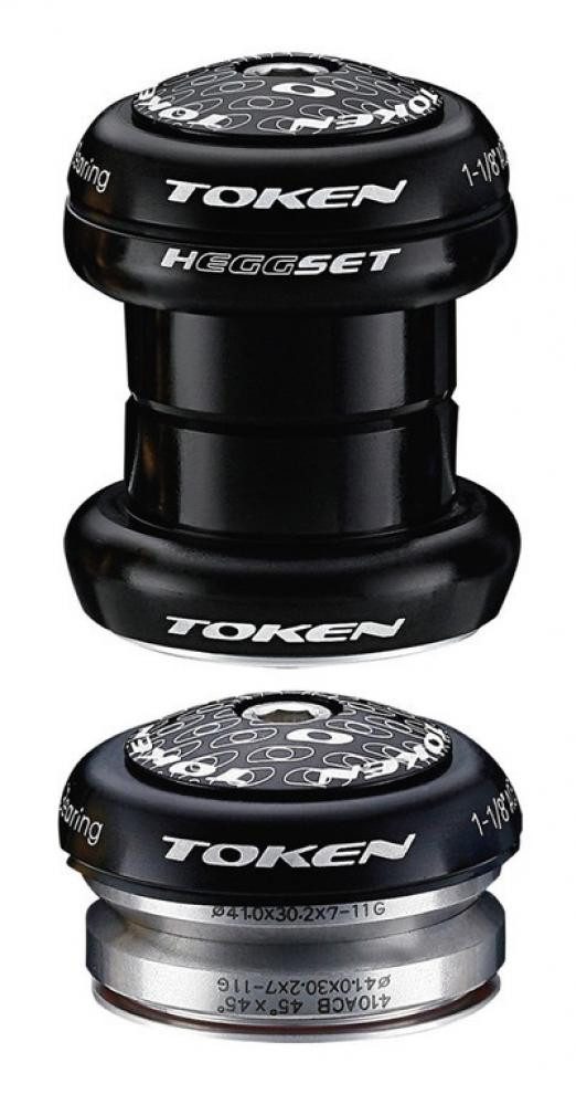 Token Fahrradlenker TOKEN Steuersatz hEGGset AHead 2in1 1 1/8" schwarz (34/41mm)