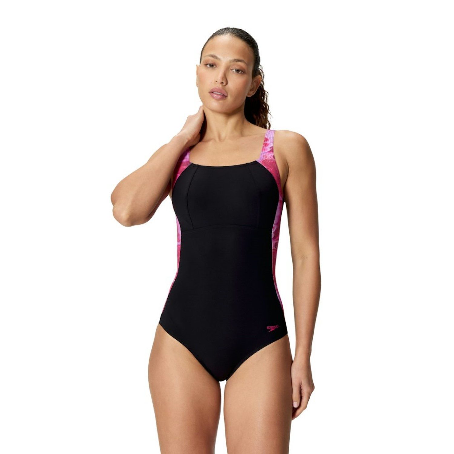 Speedo Badeanzug Shaping Lunaelustre Badeanzug mit verstellbaren Trägern mit Sharping Effekt