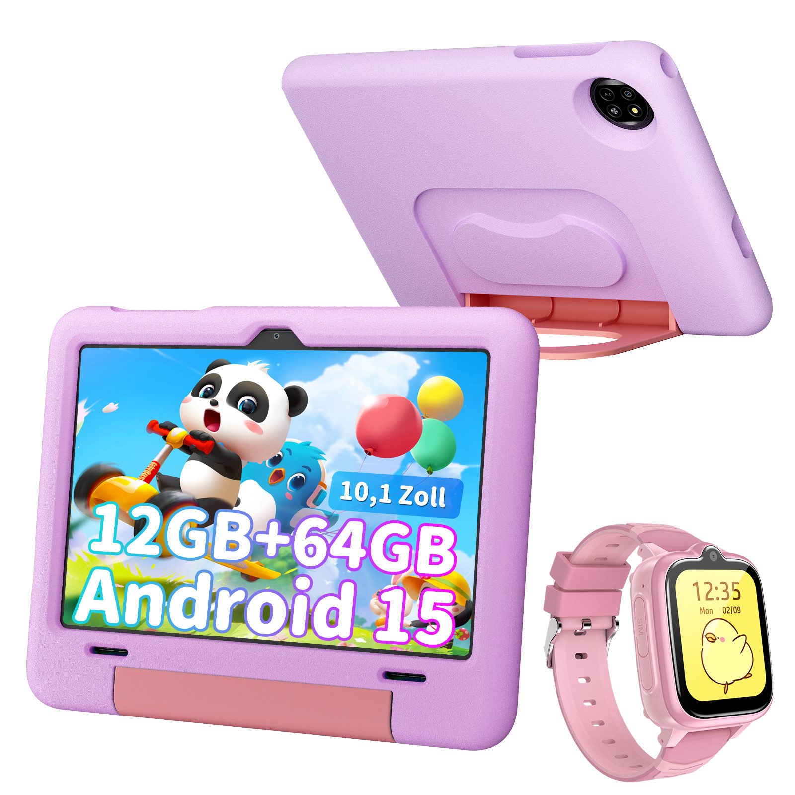 blackview 10,1" Tab 20 Kids Android 15 mit Stylus Tablet (10.1", 64 GB, Android 15, 5G wifi, Android 15, Google Kids Space, Gemini AI 2.0)