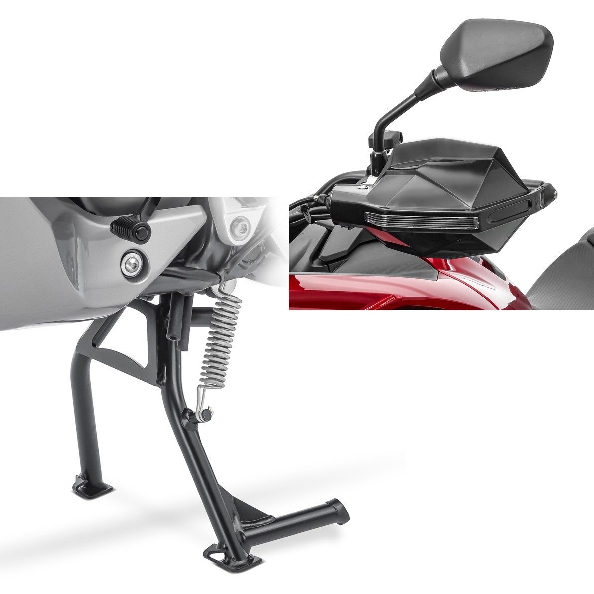 ConStands Motorradheber Set: Hauptständer mit ABE Honda Transalp XL 700 V 07-14 Mittelständer