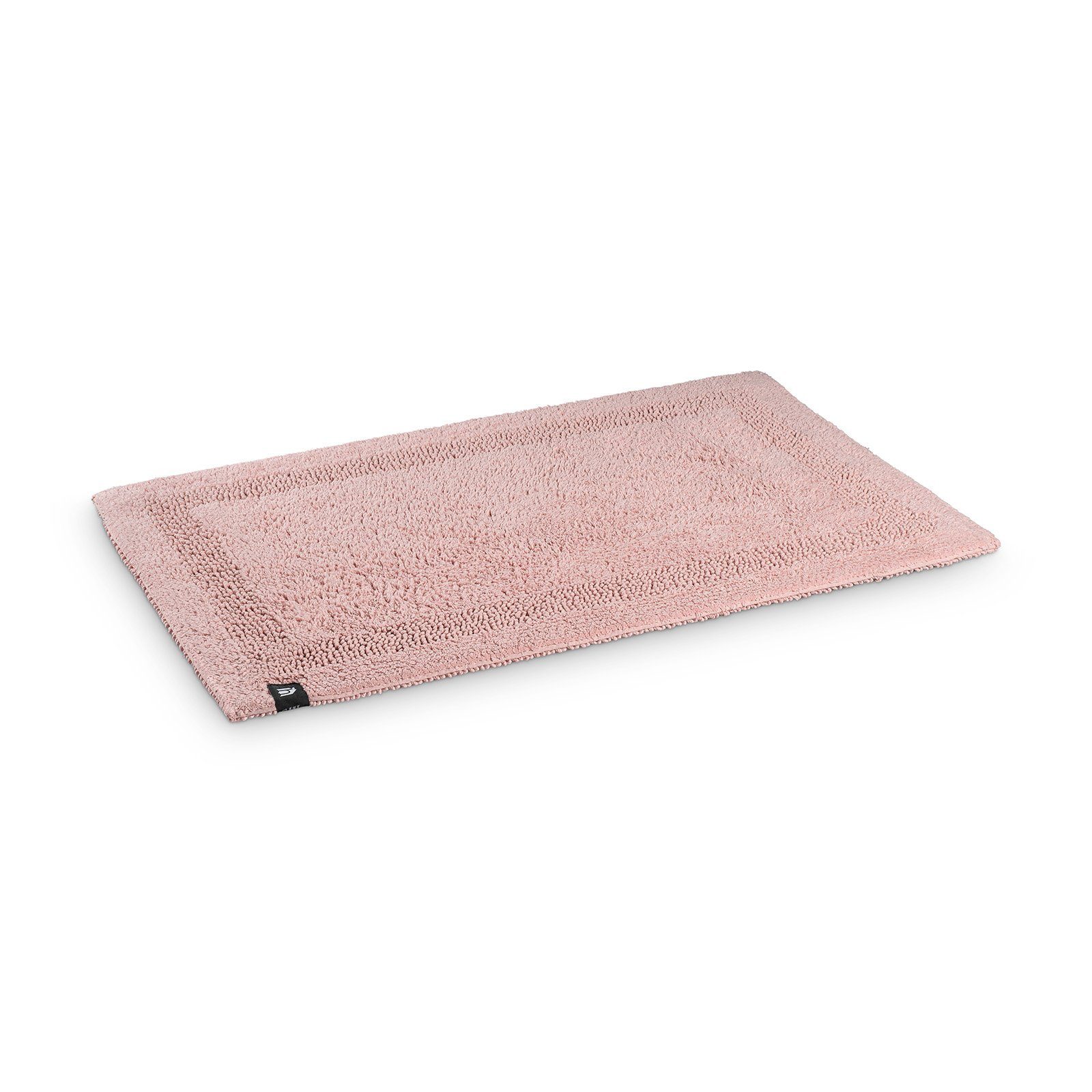 houseproud Badematte Frame Luxe, Höhe 15 mm, 100%Baumwolle, Wendematte, Rahmendesign, {100% Baumwolle}, rechteckig
