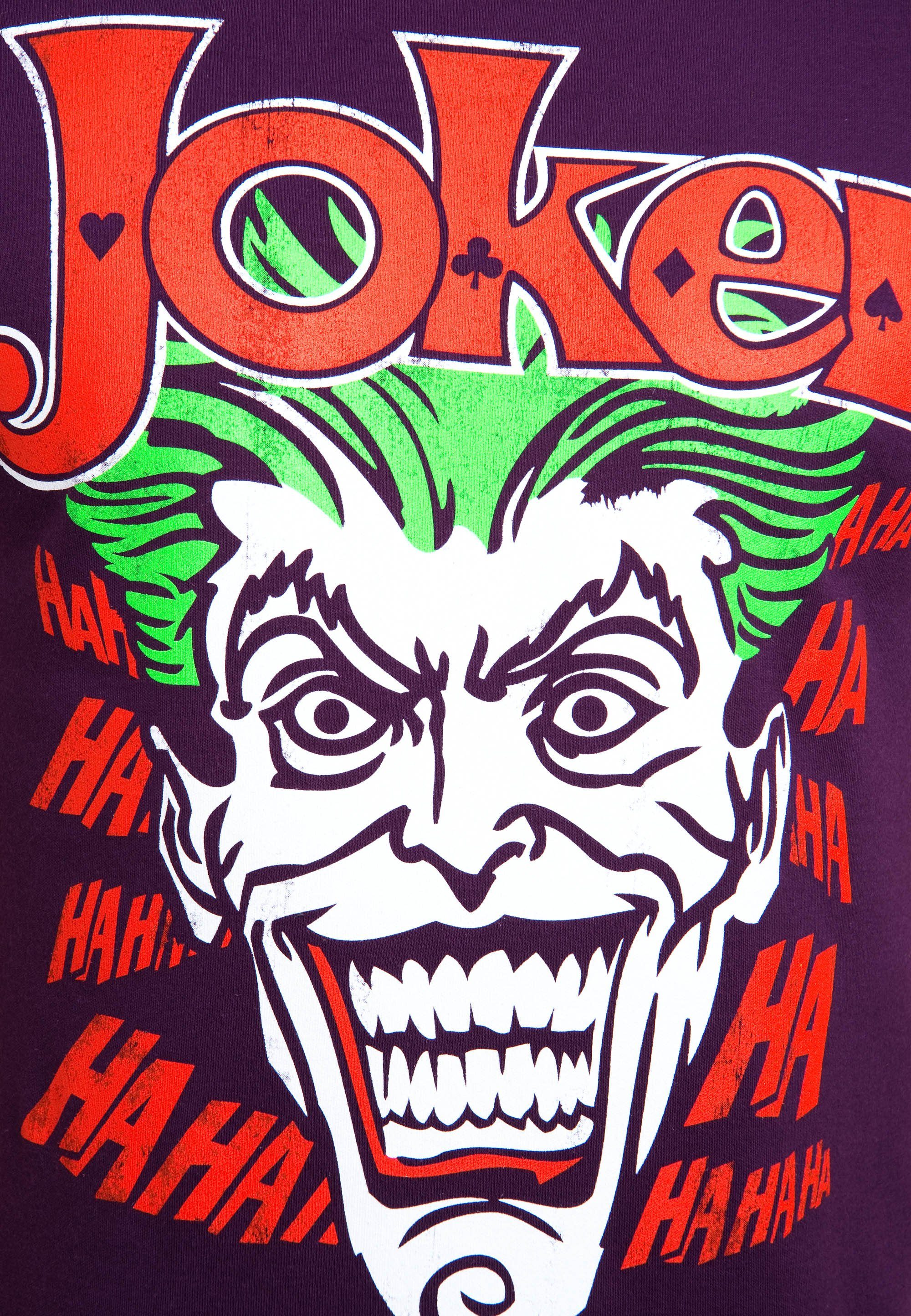 Joker-Print LOGOSHIRT Joker mit Batman T-Shirt bunt kultigem