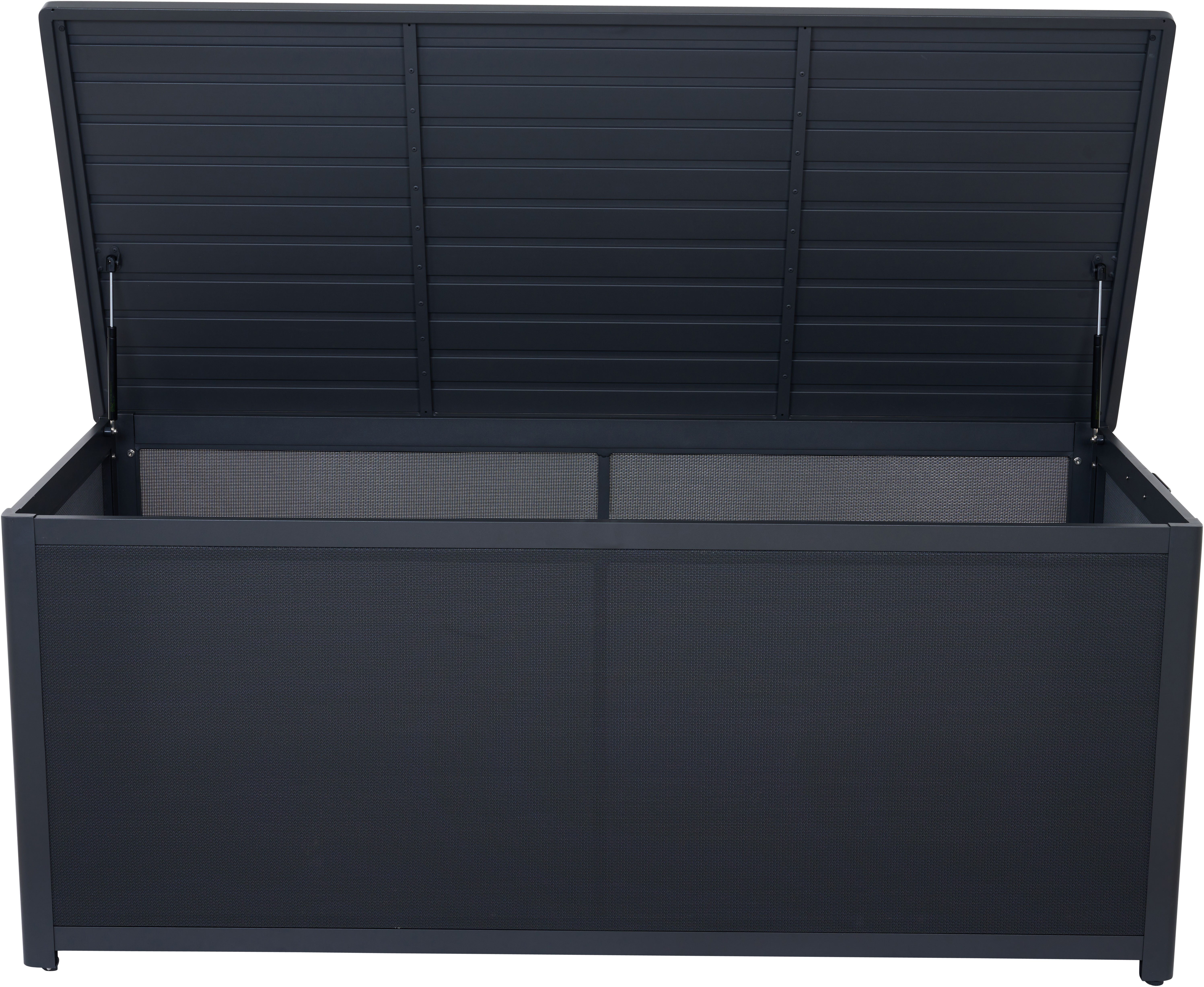 Siena Garden Kissenbox, Gestell aus Aluminium, Ranotex® Bezug, 181x79x75cm anthrazit