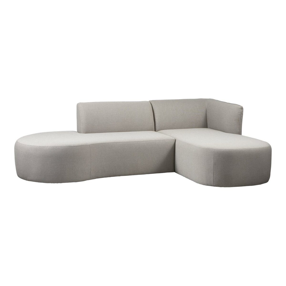 WOOOD Gartensofa, Großzügige Outdoor-Chaiselongue mit stilvollem Design, Wollen-Optik