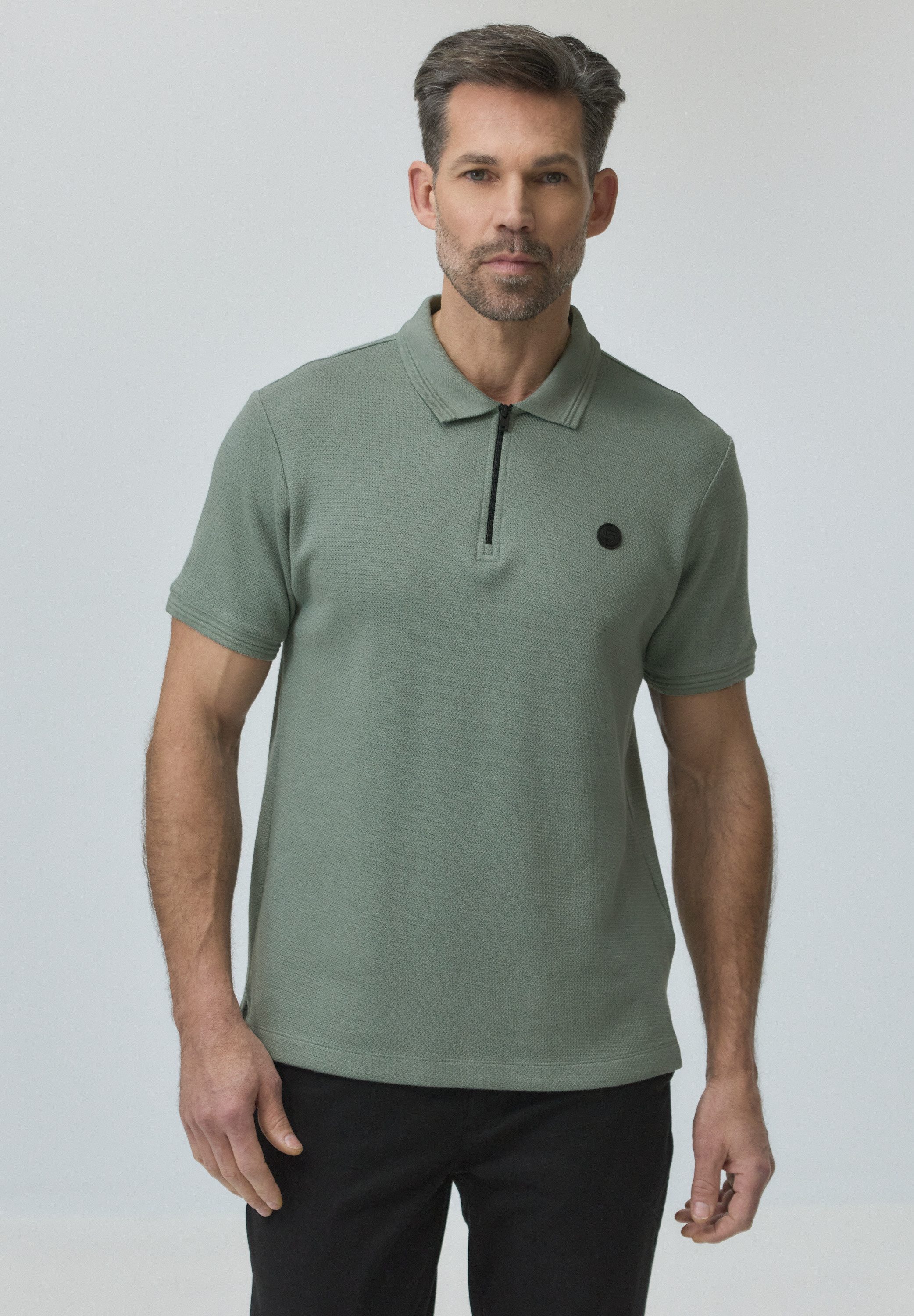 STREET ONE MEN Poloshirt im soften Baumwoll-Mix
