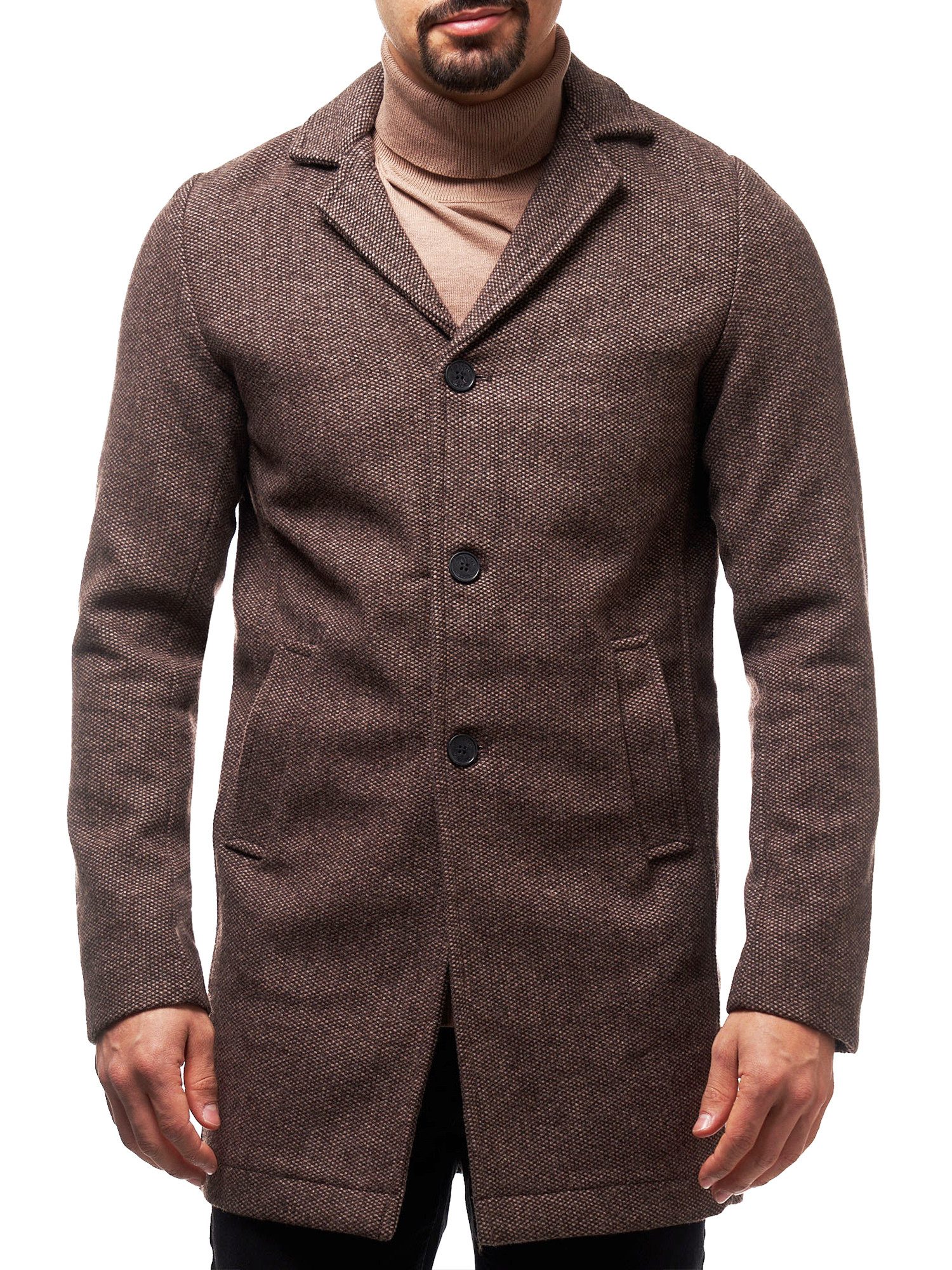 Jeff Kurzmantel Herren Bester Mantel Winter Herrenmantel