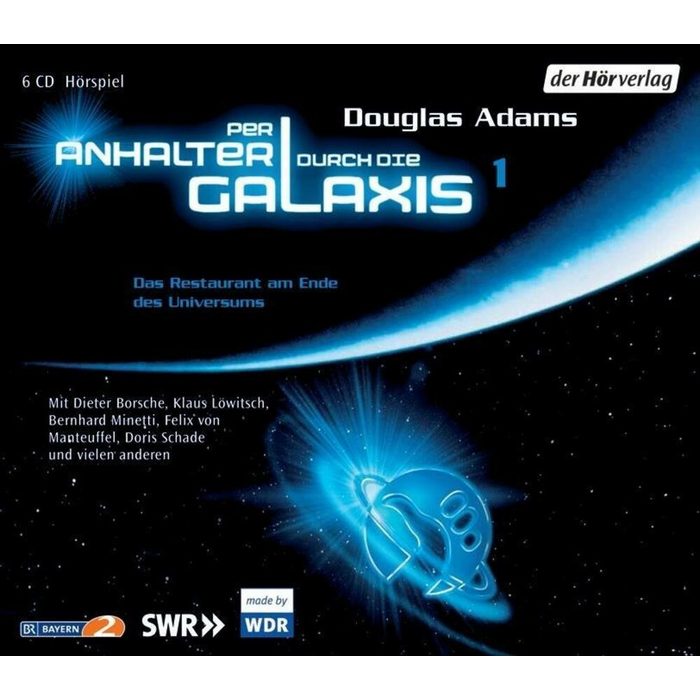 Der HörVerlag Hörspiel Per Anhalter durch die Galaxis 1. 6 CDs