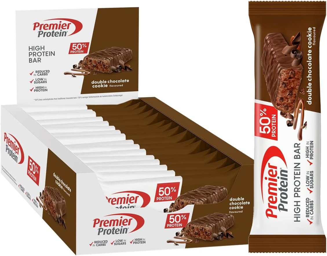 Premier Protein 16x40g High Protein Bar 50% Energieriegel, 16 St., 40 g