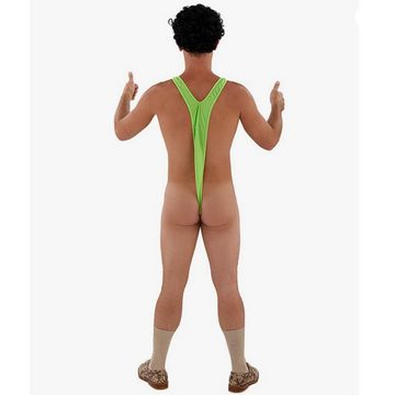 Deggelbam Badeanzug Borat Mankini Badeanzug für Männer mit Humor (Poolparty, Malle Party, Malorca, Beachparty, Love Parade, Für JGA Junggesellenabschied) witzige Geschenkidee für deinen Kumpel