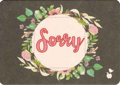 Postkarte "Sorry"