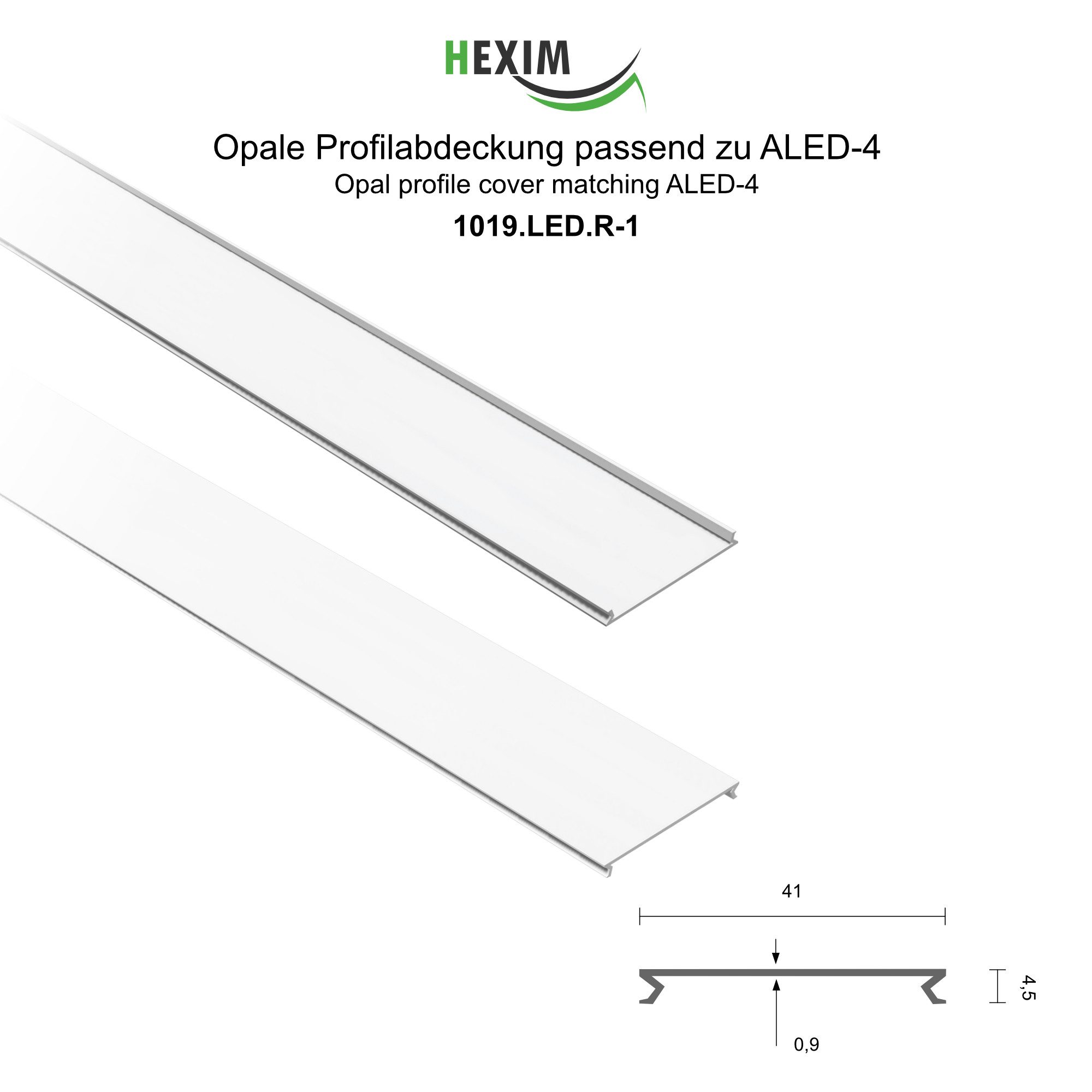 Hexim LED-Stripe-Profil 2m Trockenbauprofil Alu LED günstig online kaufen