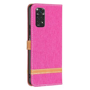 König Design Handyhülle Xiaomi Redmi Note 11 / Note 11S Global, Schutzhülle Schutztasche Case Cover Etuis Wallet Klapptasche Bookstyle