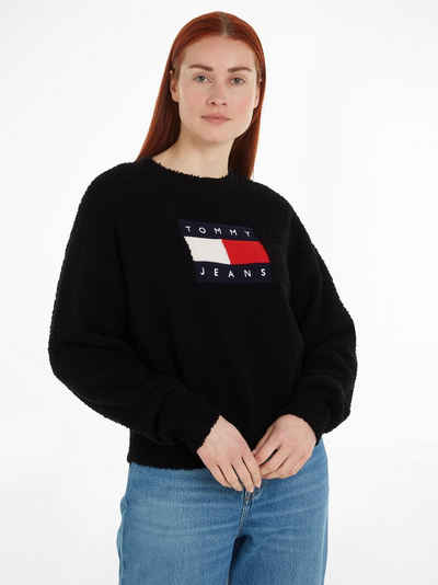 Tommy Jeans Curve Strickpullover TJW CENTER FLAG SWEATER EXT