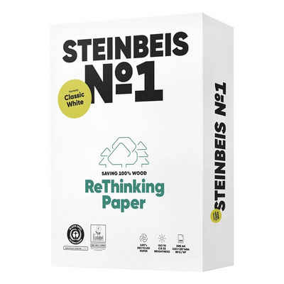 STEINBEIS Recyclingpapier »Classic White«, Format DIN A4, 80 g/m², 70 CIE, 500 Blatt