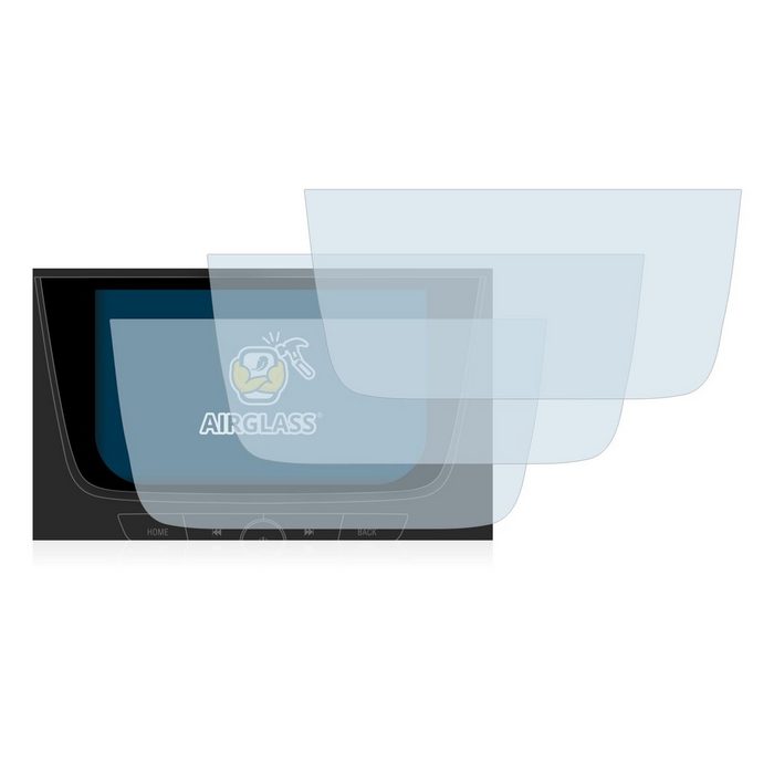 BROTECT flexible Panzerglasfolie für Opel Multimedia Navi Pro 8" 2018 Displayschutzglas 3 Stück Schutzglas Glasfolie klar