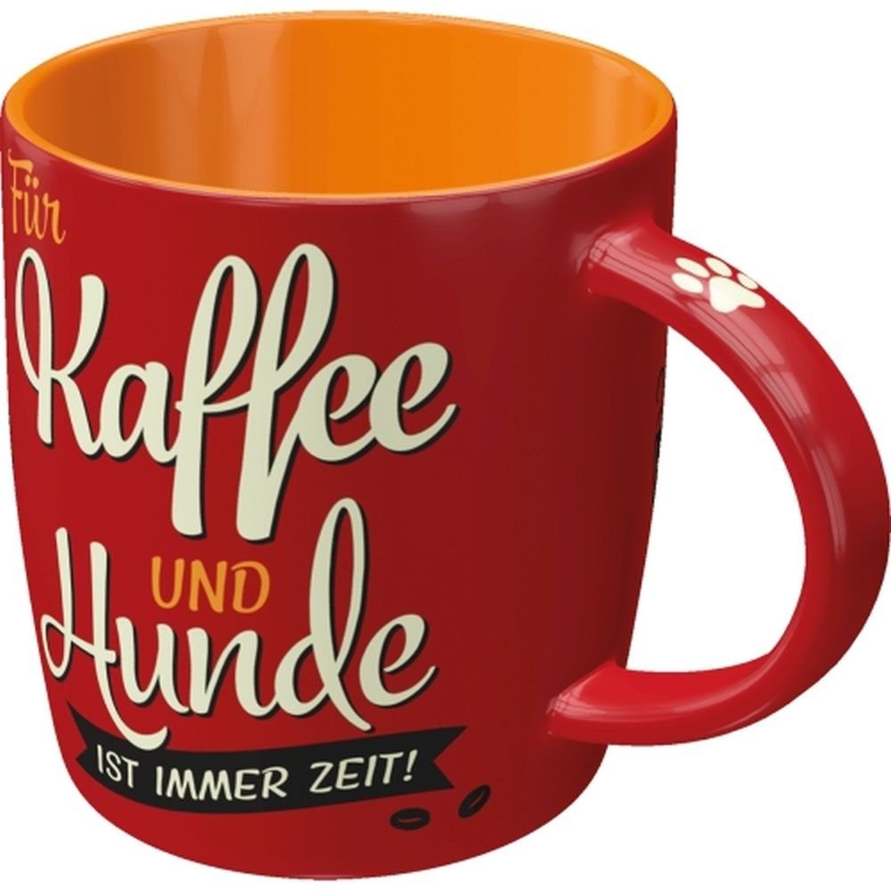 Nostalgic-Art Tasse Kaffeetasse - PfotenSchild - Kaffee & Hunde