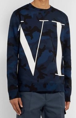 Valentino Sweatshirt VALENTINO CAMOUFLAGE JERSEY LOGO SWEATSHIRT SWEATER PULLOVER PULLI JUM