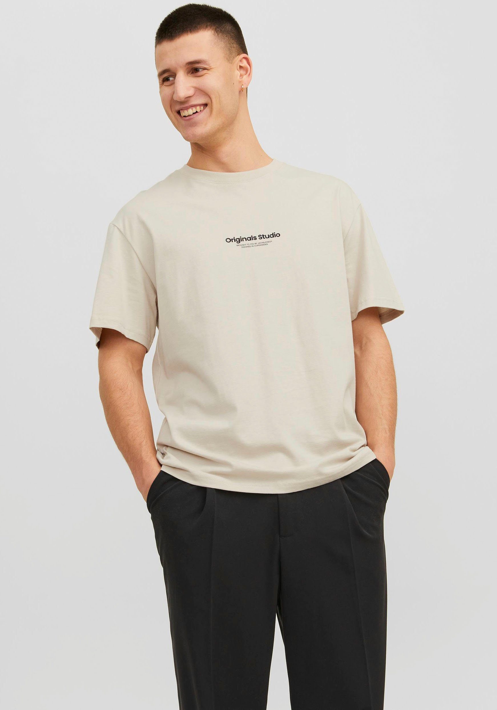 Jack & Jones Rundhalsshirt JORVESTERBRO TEE SS CREW NECK NOOS Moonbeam