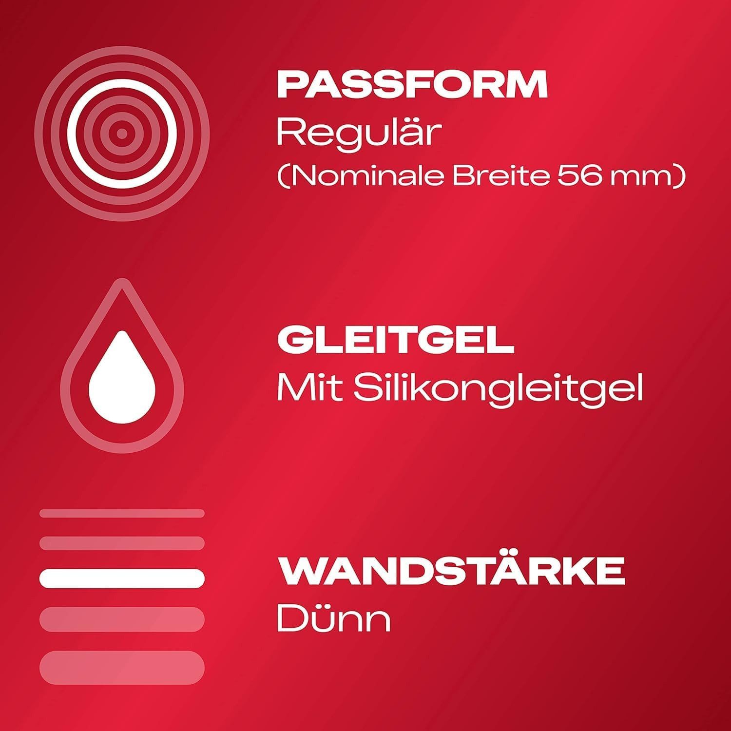 durex Kondome Gefühlsecht Classic mit anatomischer Easy-On-Form & Silikongleitgel befeuchtet, 20 St., Ultra dünn